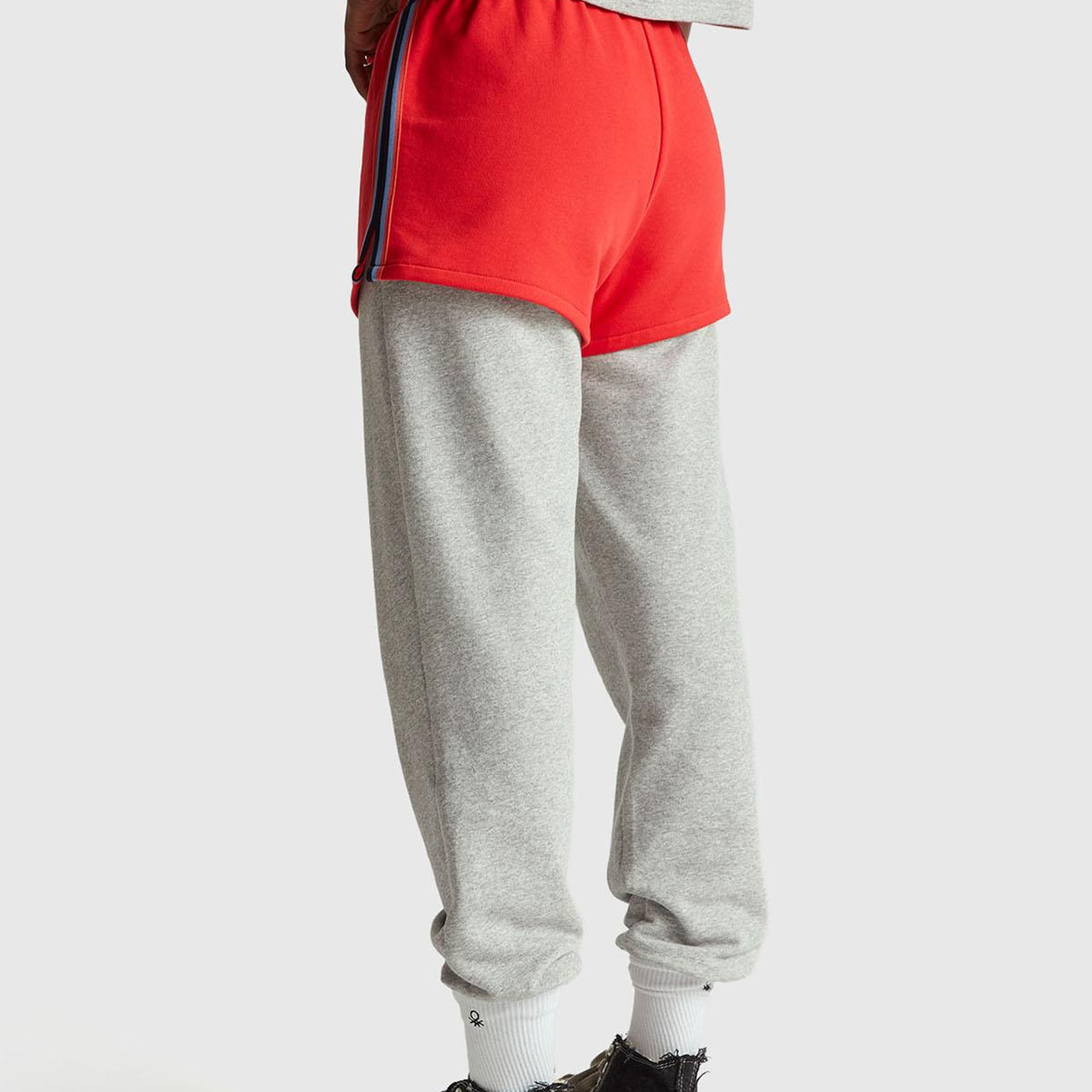 Kadın Kırmızı  %100 Pamuk Rahat Kalıp Stranger Things Sweat Şort