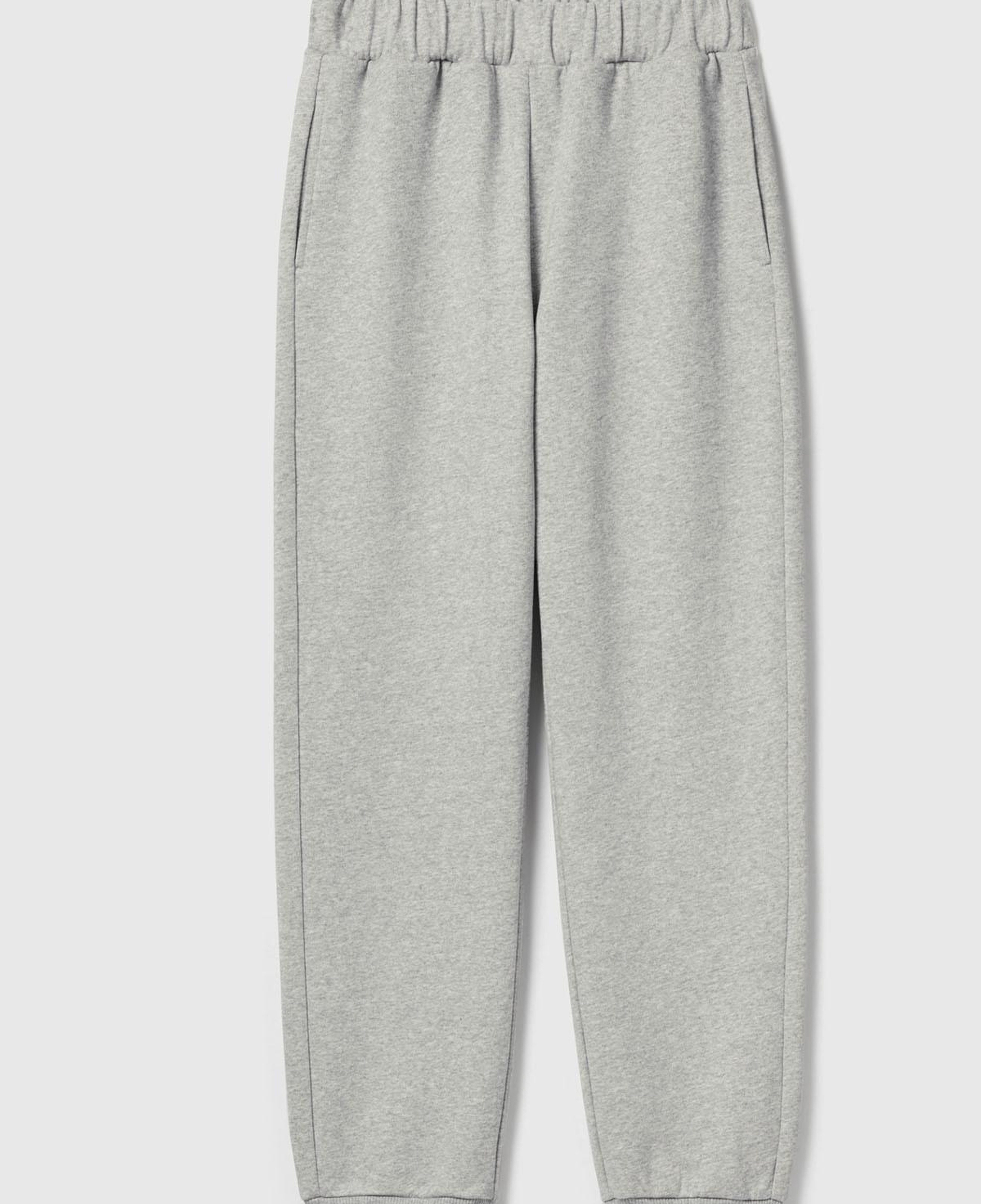 Kadın Gri Melanj  %100 Pamuk Regular Fit Stranger Things Eşofman Altı