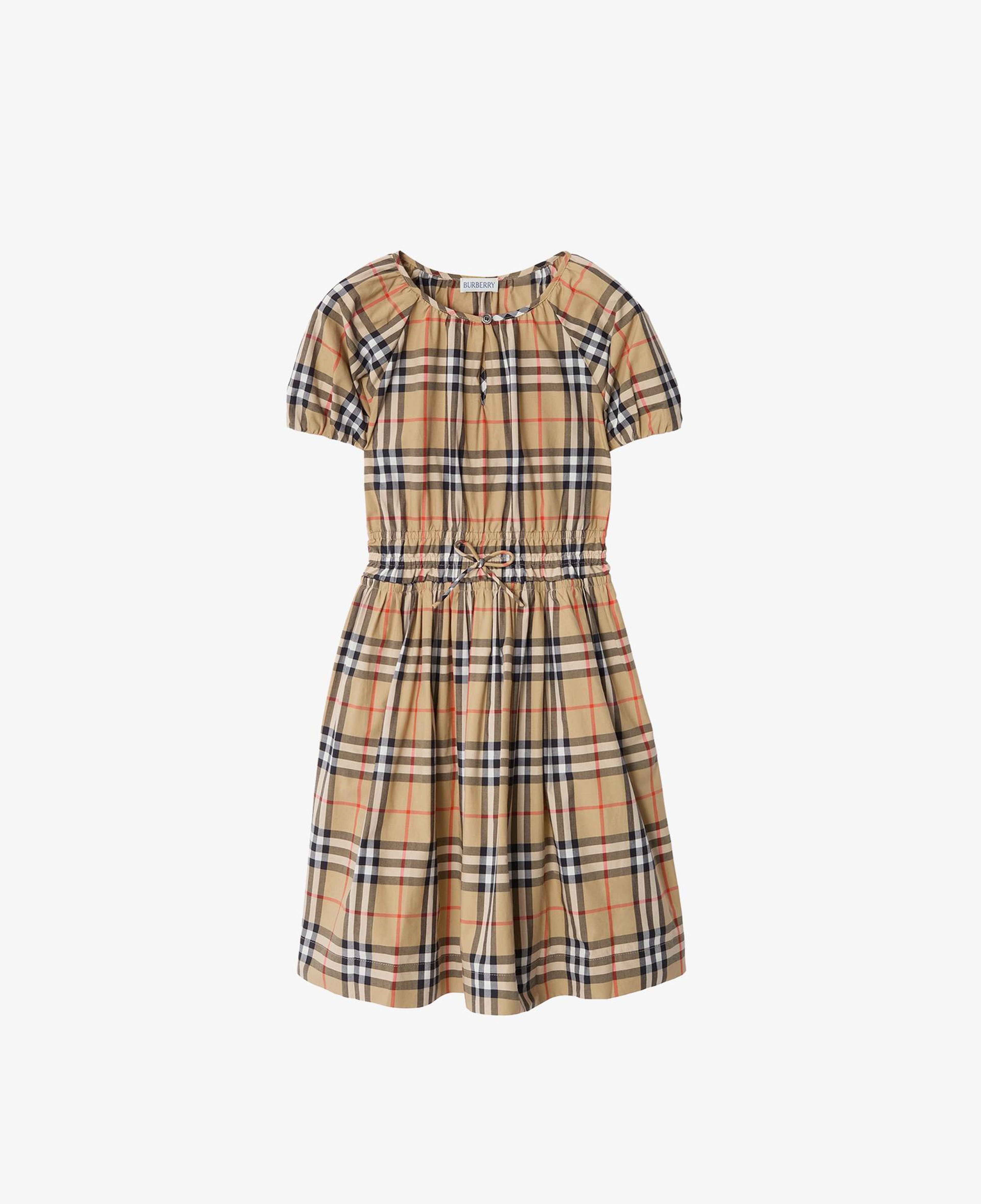 Burberry Rumı Check Çocuk Bej Elbise