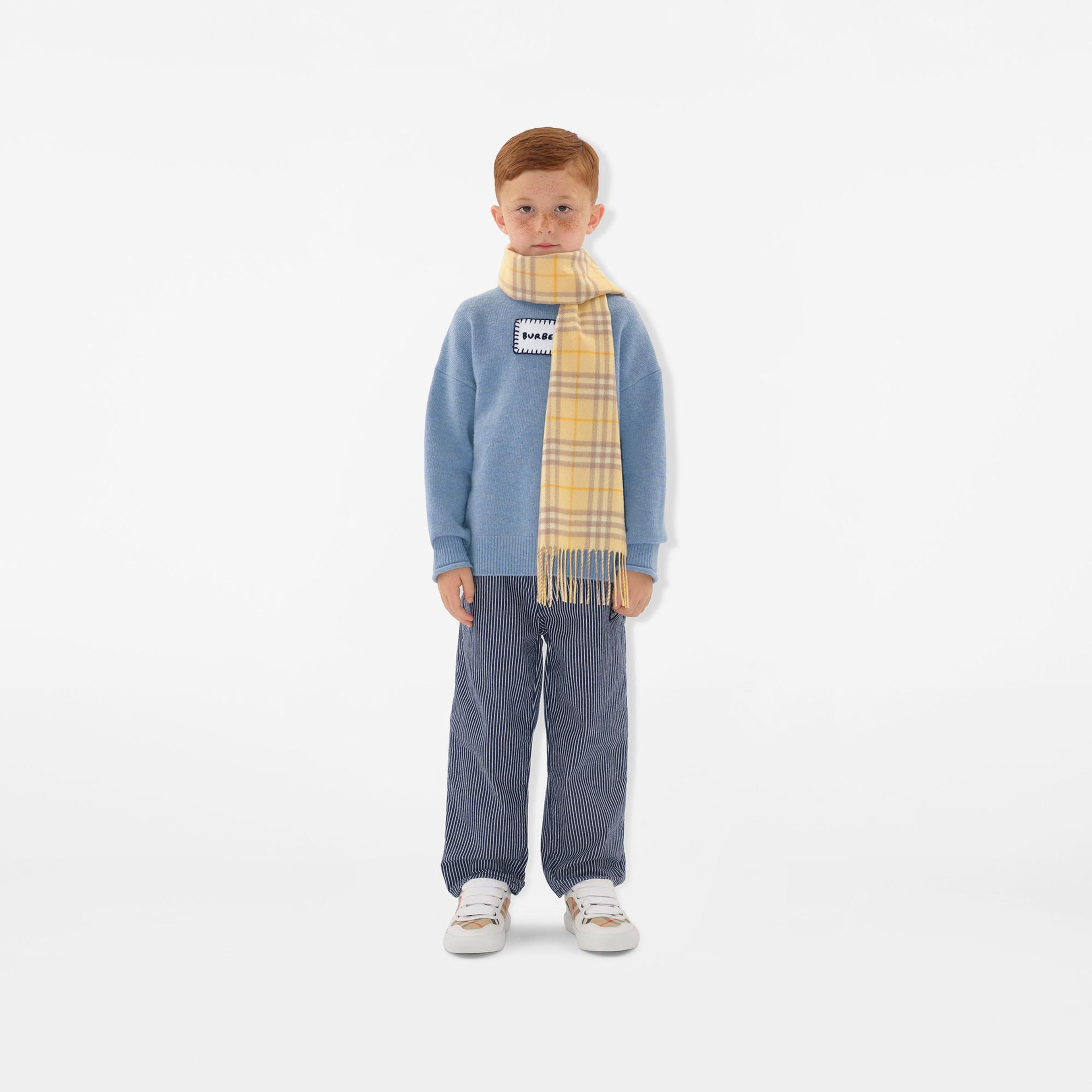 Burberry Çocuk Sarı Atkı