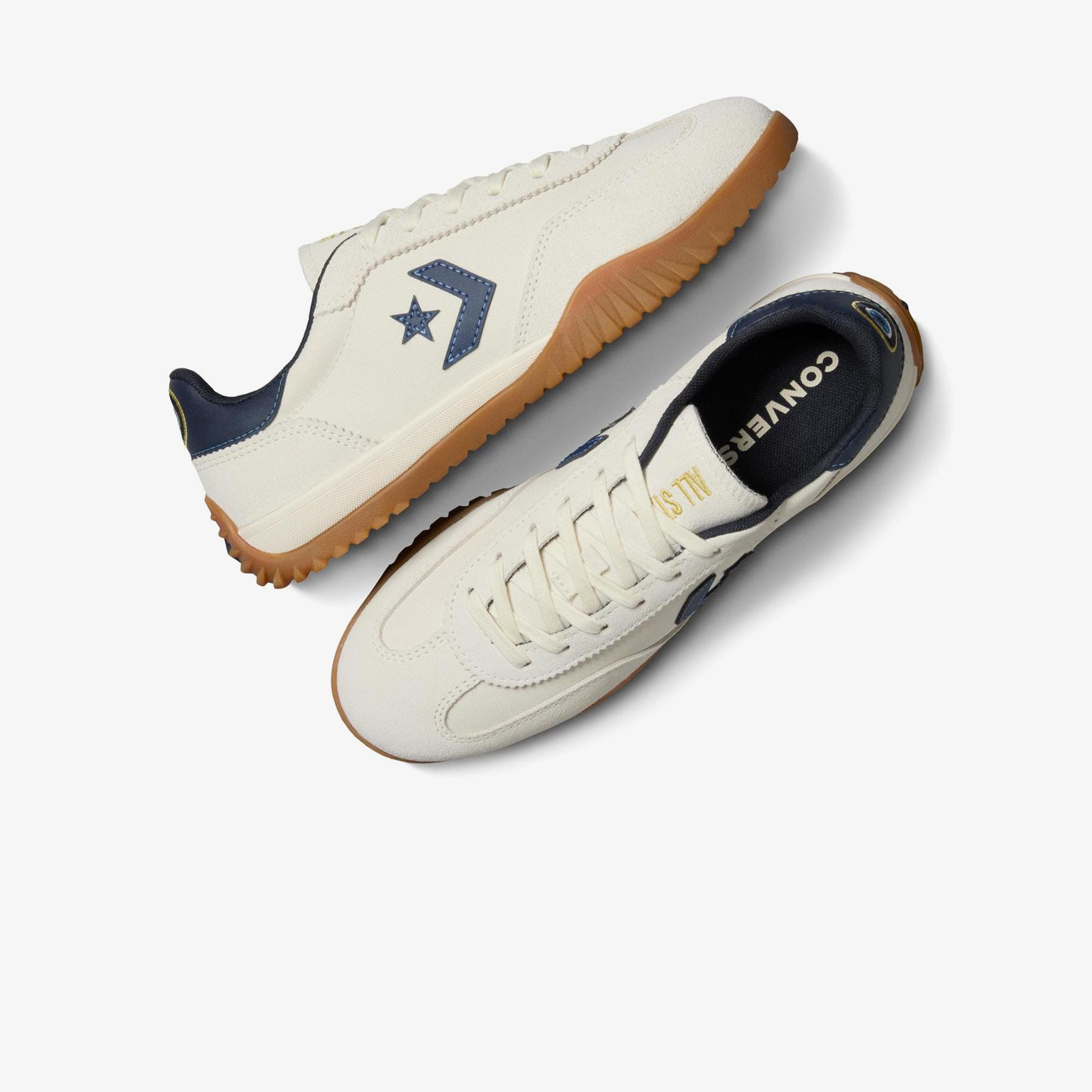 Converse x Evil Eye Run Star Trainer Unisex Bej Süet Sneaker