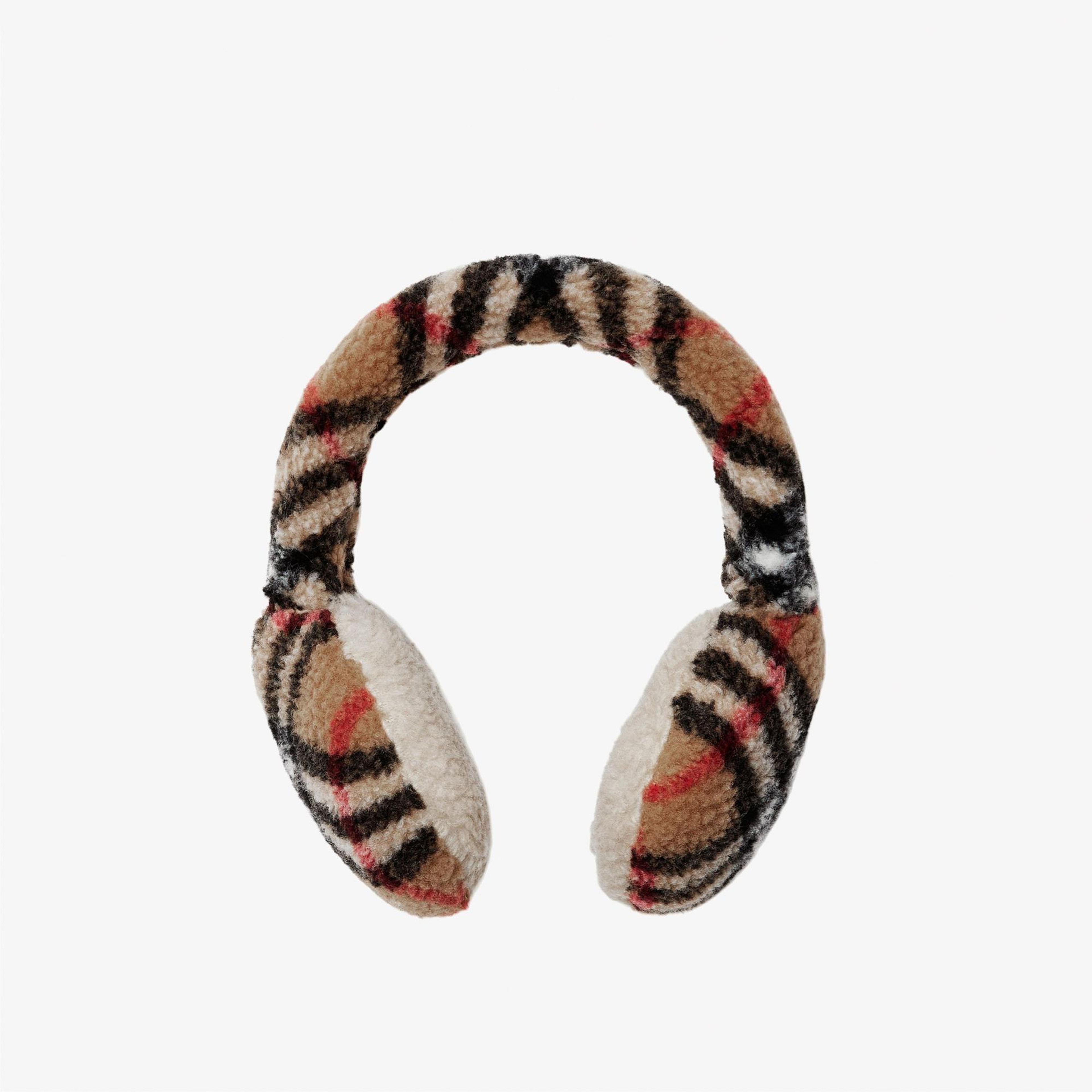 Burberry Fleece Çocuk Bej Kulaklık