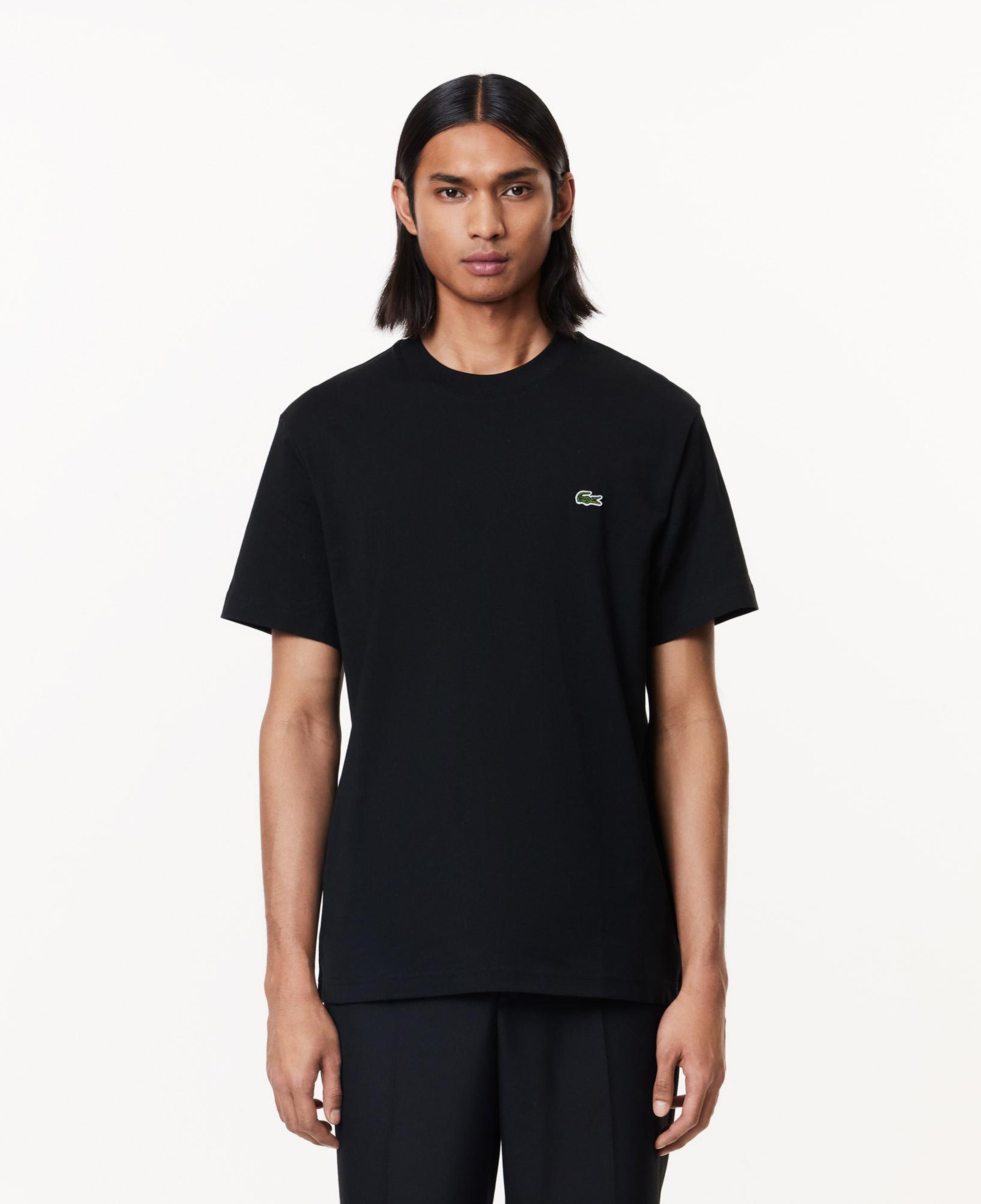 Lacoste Erkek Classic Fit Bisiklet Yaka Siyah T-Shirt