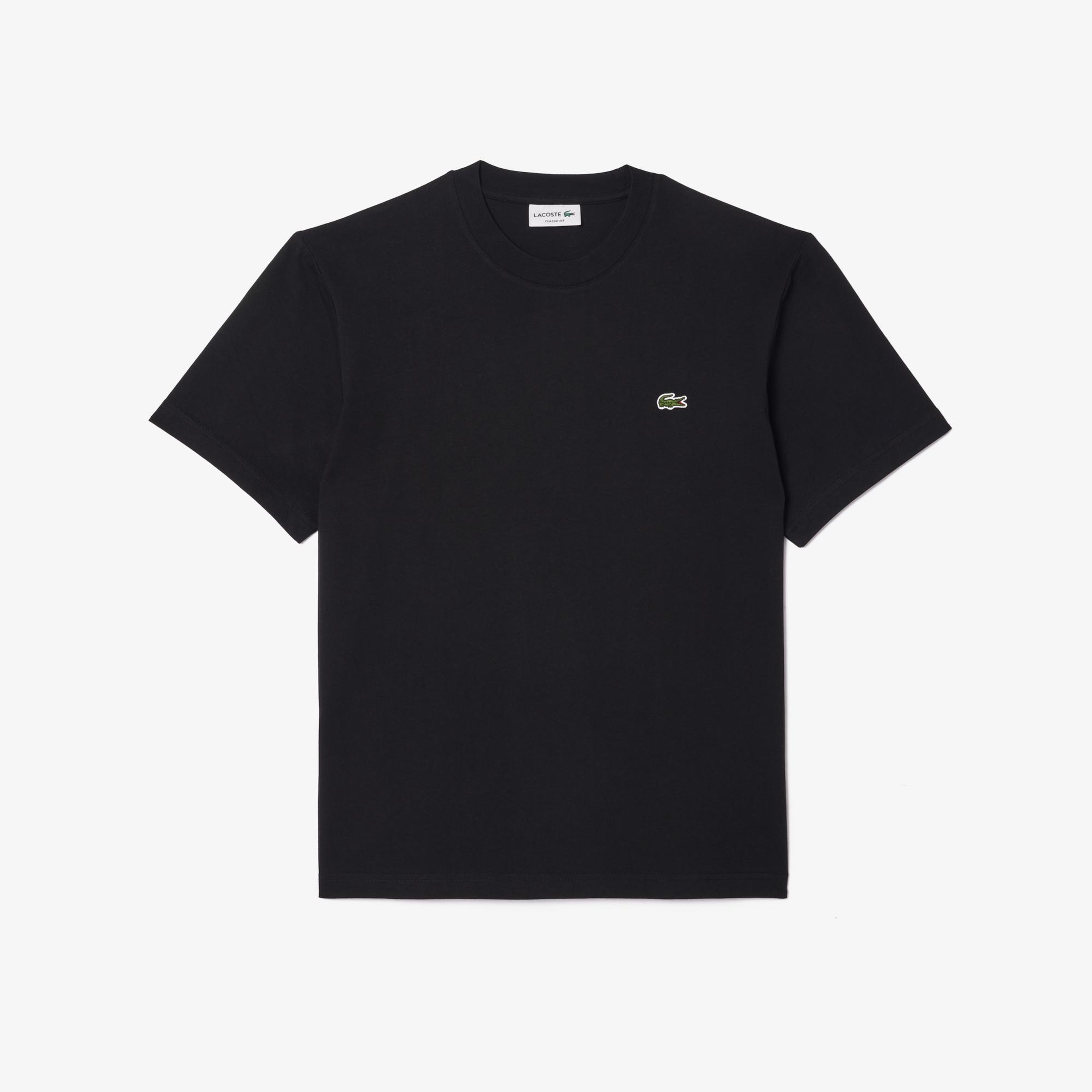 Lacoste Erkek Classic Fit Bisiklet Yaka Siyah T-Shirt