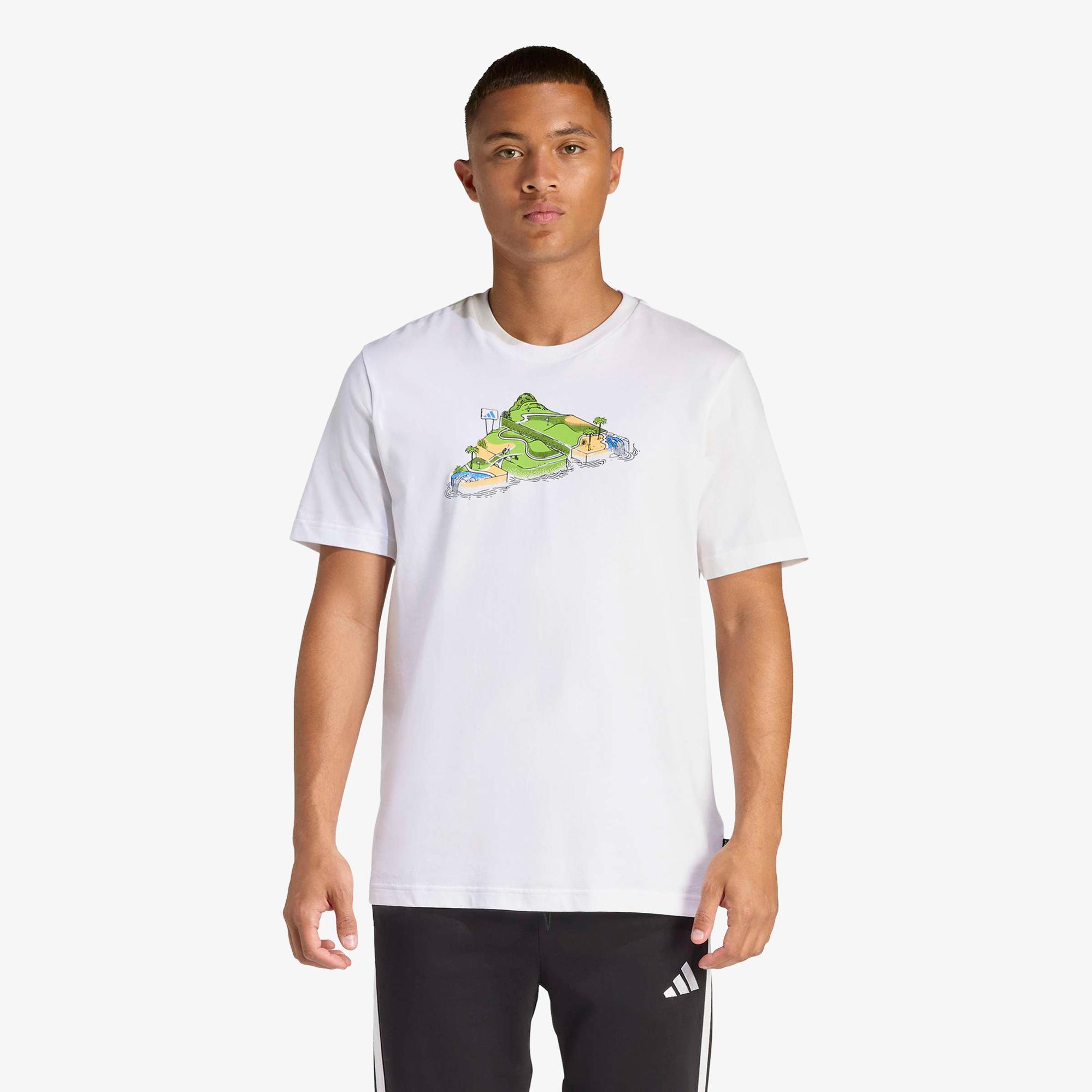 adidas Novelty Mini Erkek Beyaz T-Shirt