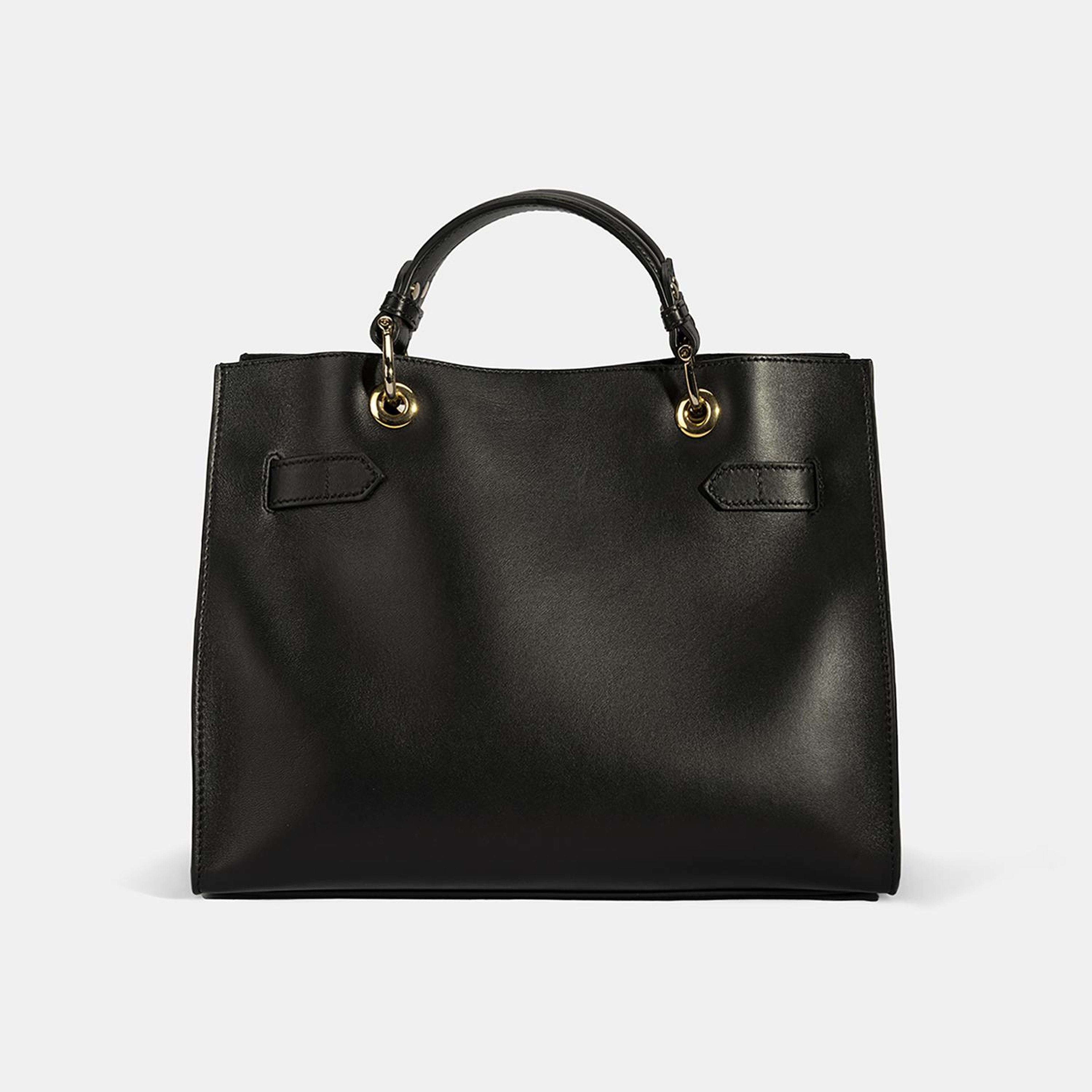 Kadın Siyah Deri Omuz Çantası