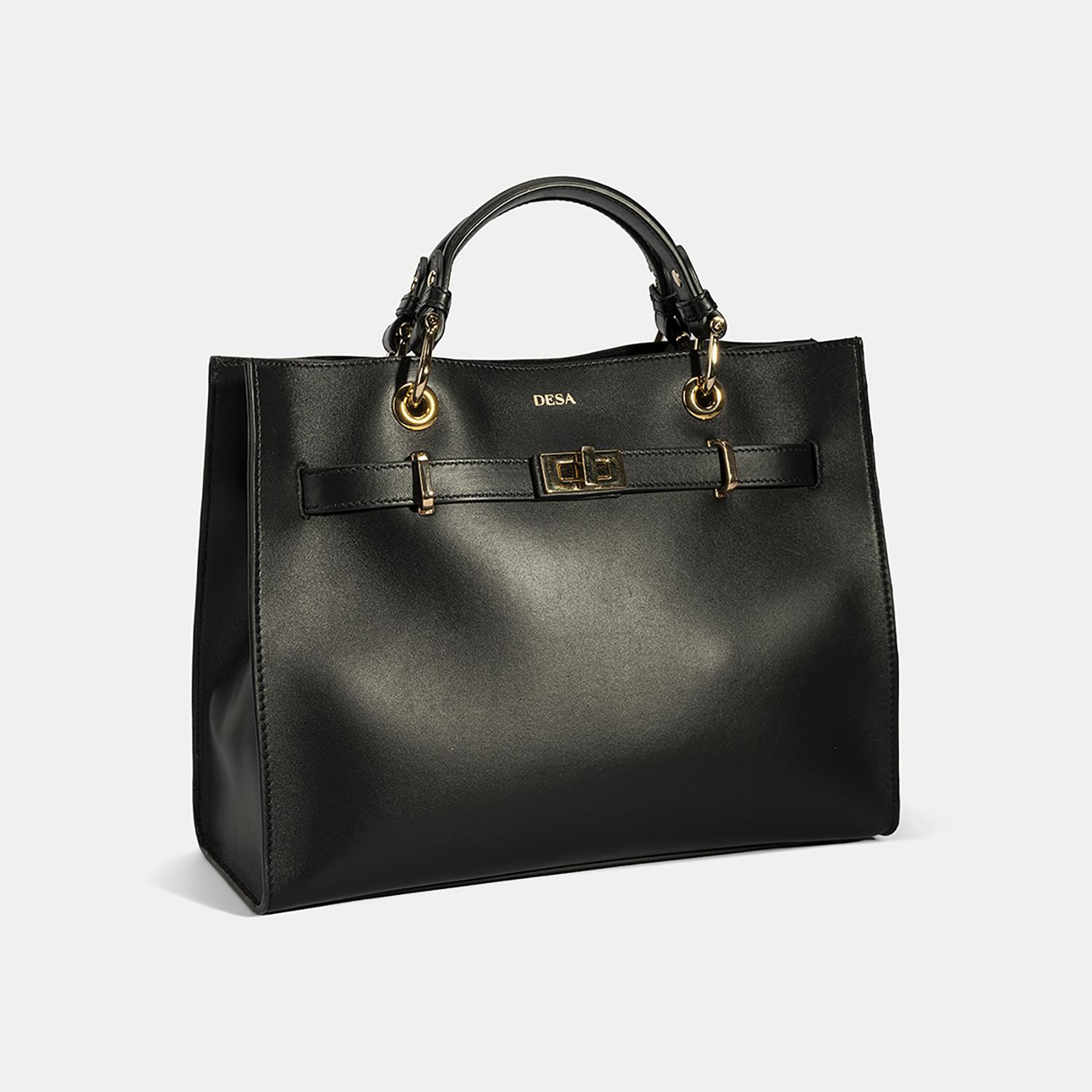 Kadın Siyah Deri Omuz Çantası