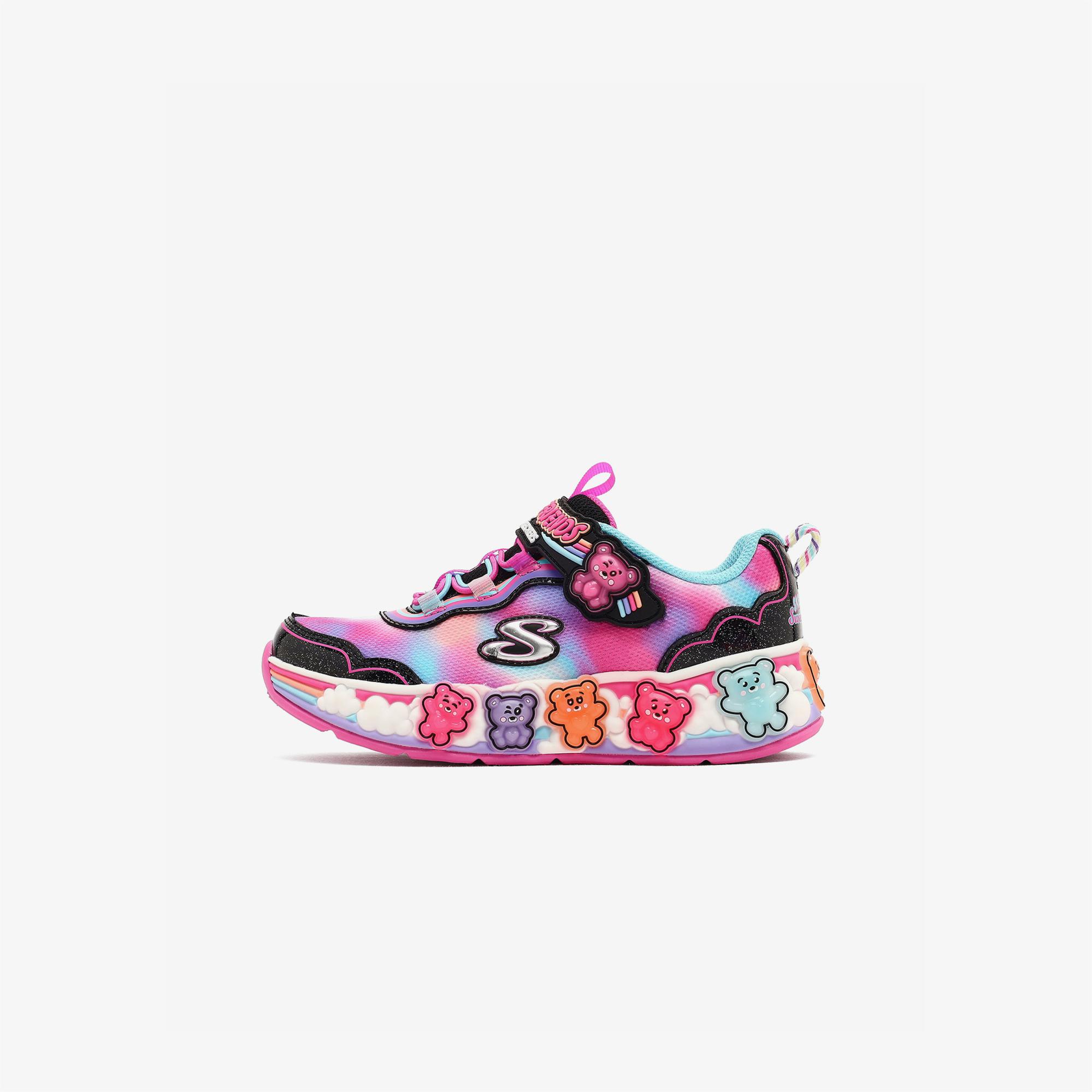 Skechers Sweet Kickz Gummy Friends Çocuk Siyah Spor Ayakkabı