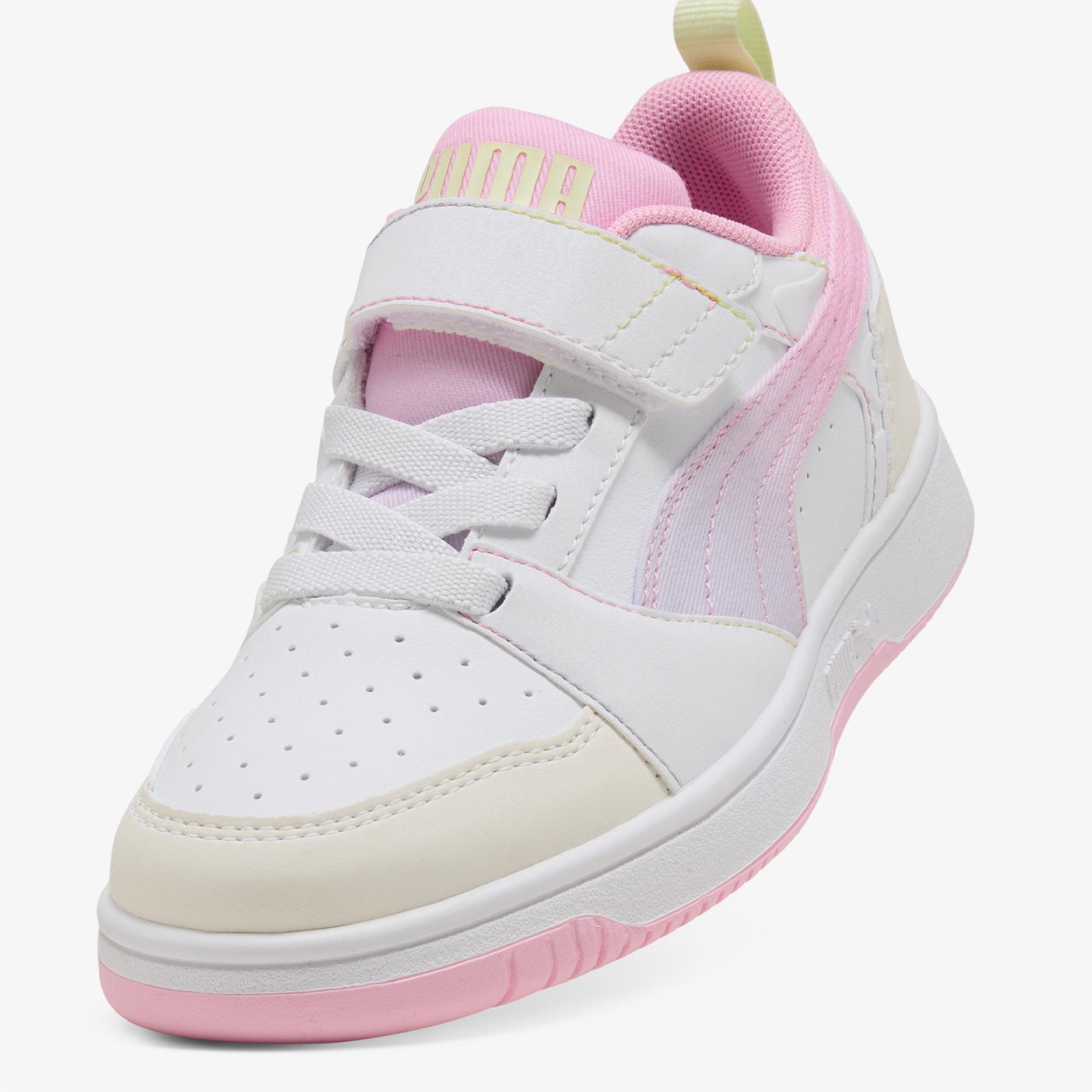 Puma Rebound V6 Çocuk Beyaz Spor Ayakkabı