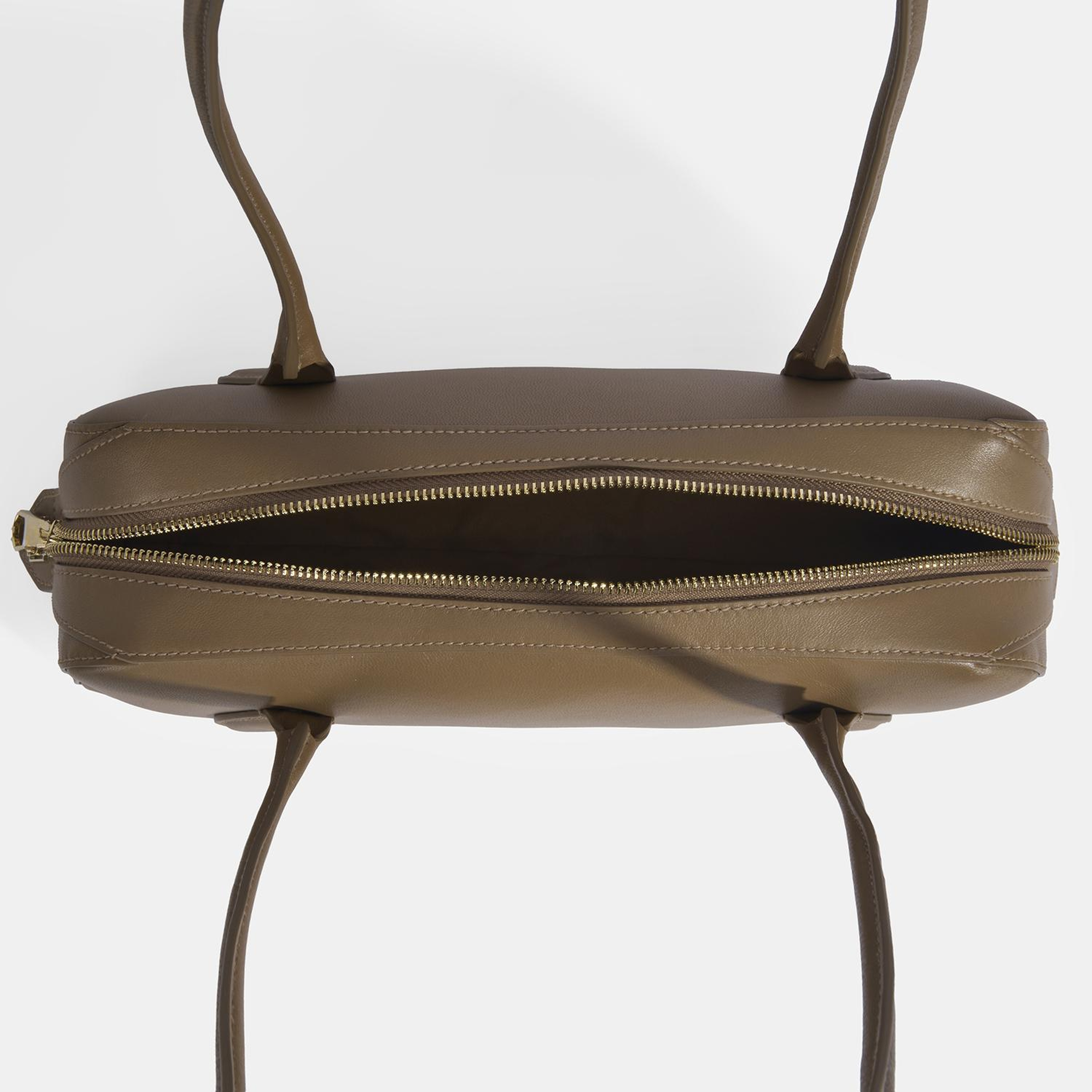 Limited Edition Kahve Kadın Yaprak Detaylı Deri Omuz Çantası