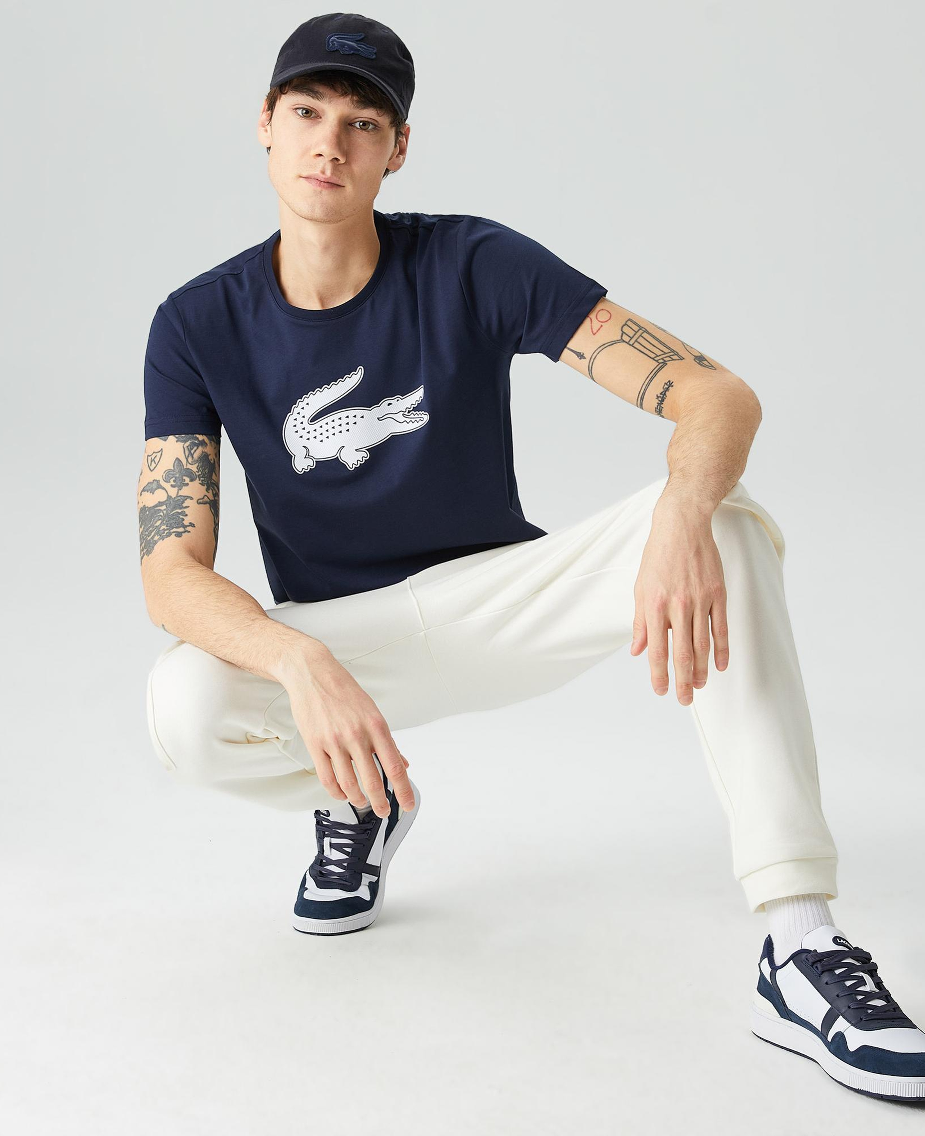 Lacoste SPORT Regular Fit Erkek Lacivert T-Shirt
