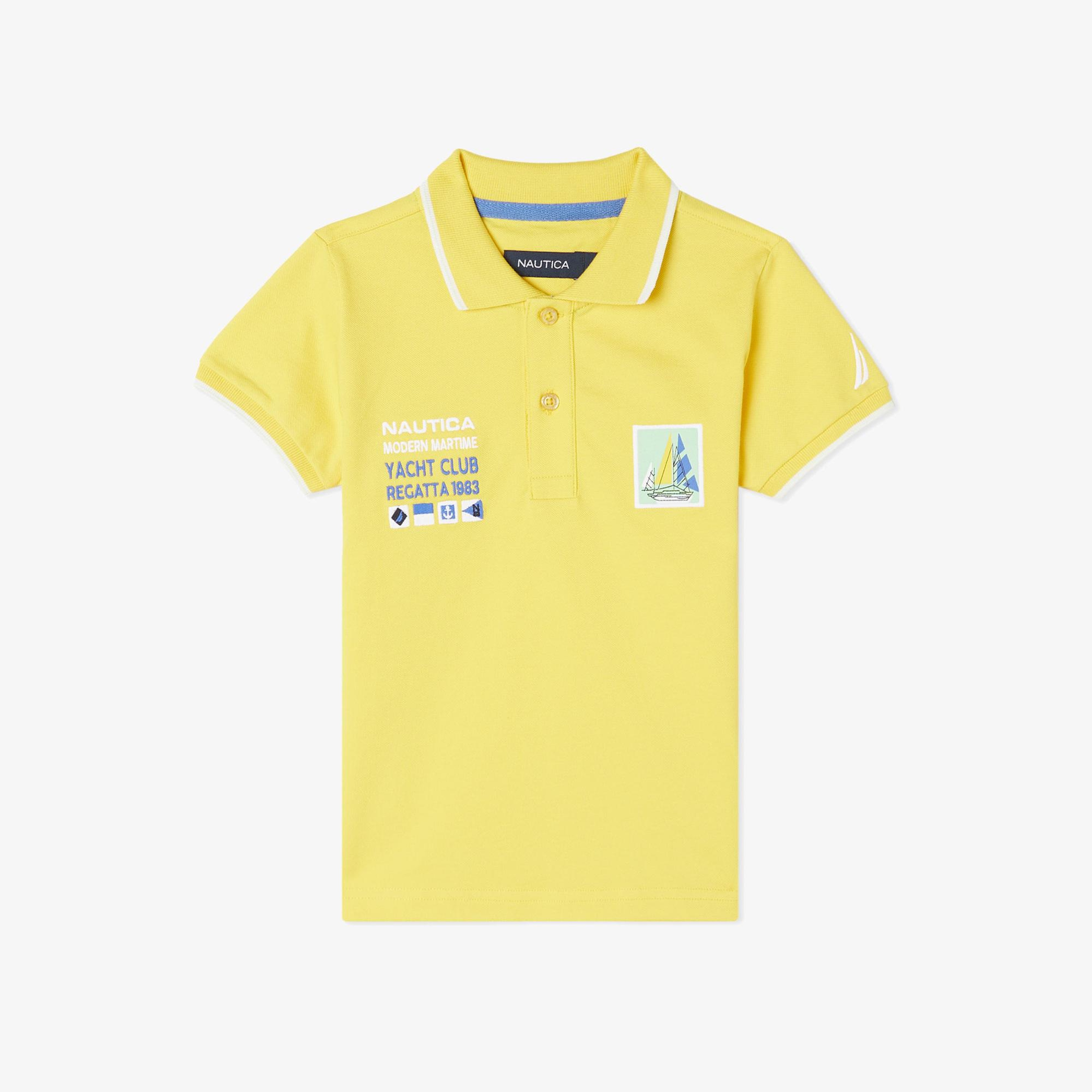 Nautica Erkek Çocuk Sarı Regular Fit Polo Yaka T-Shirt