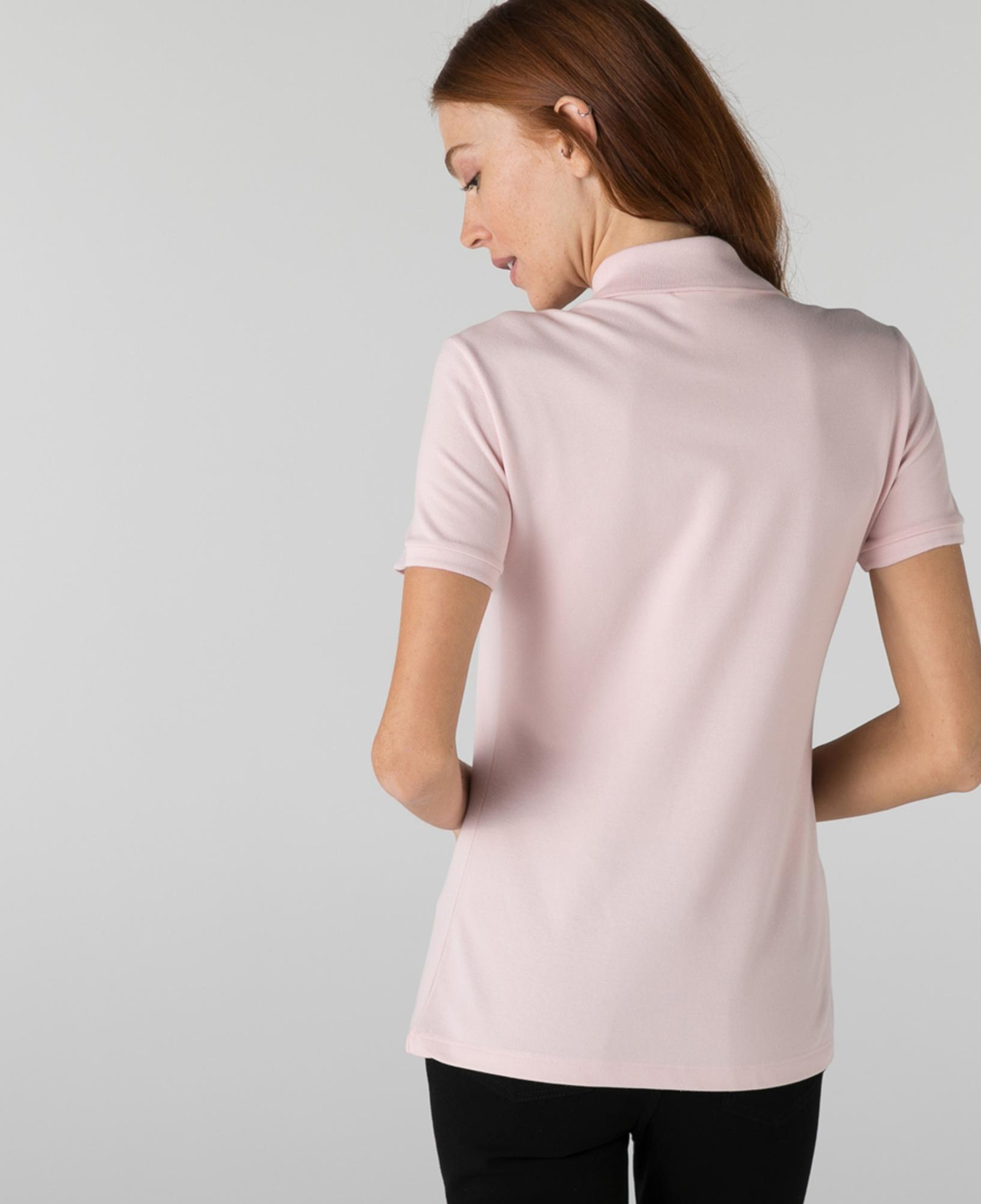 Lacoste L.12.D Kadın Slim Fit Pembe Polo