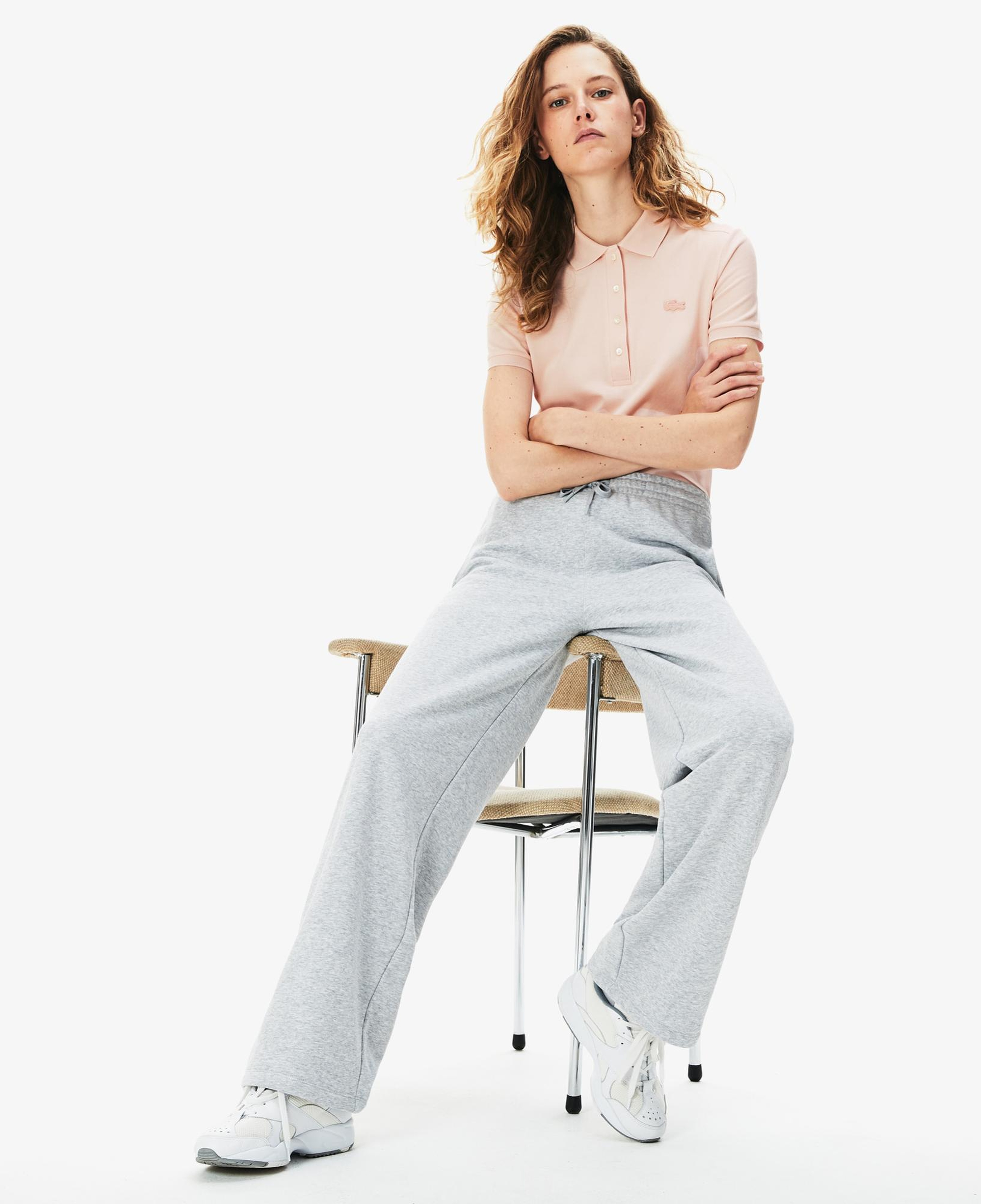 Lacoste L.12.D Kadın Slim Fit Pembe Polo