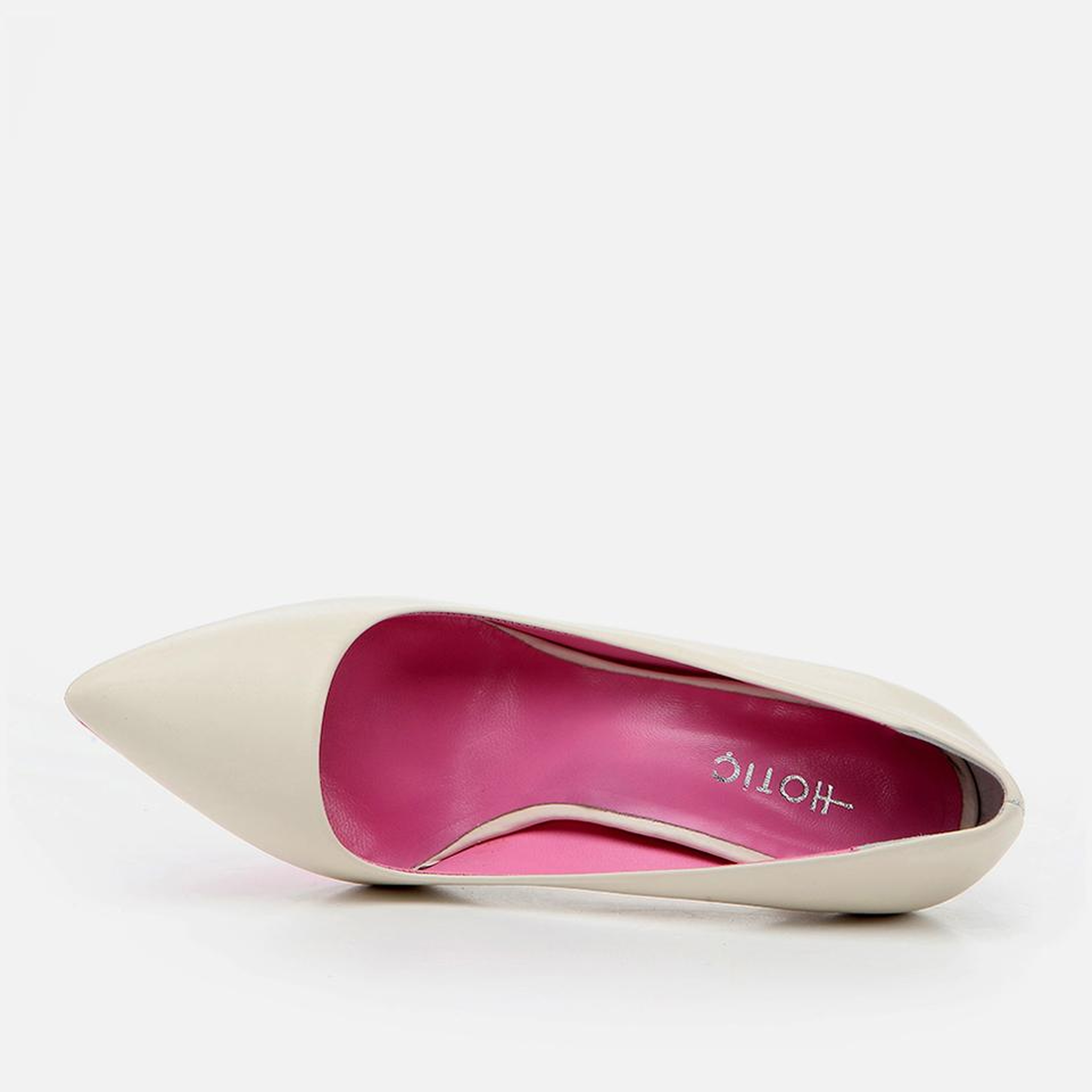 Kadın Deri Ekru Stiletto