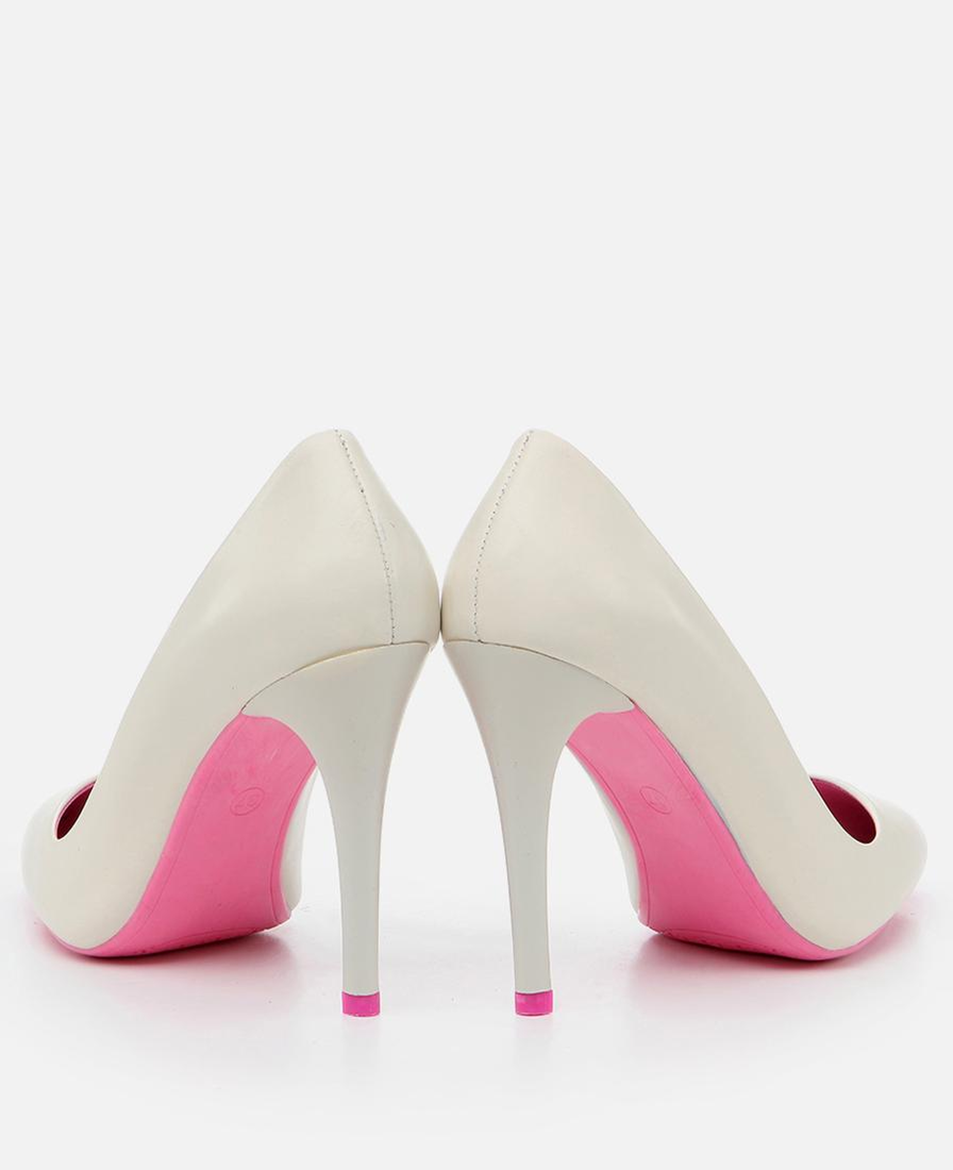 Kadın Deri Ekru Stiletto