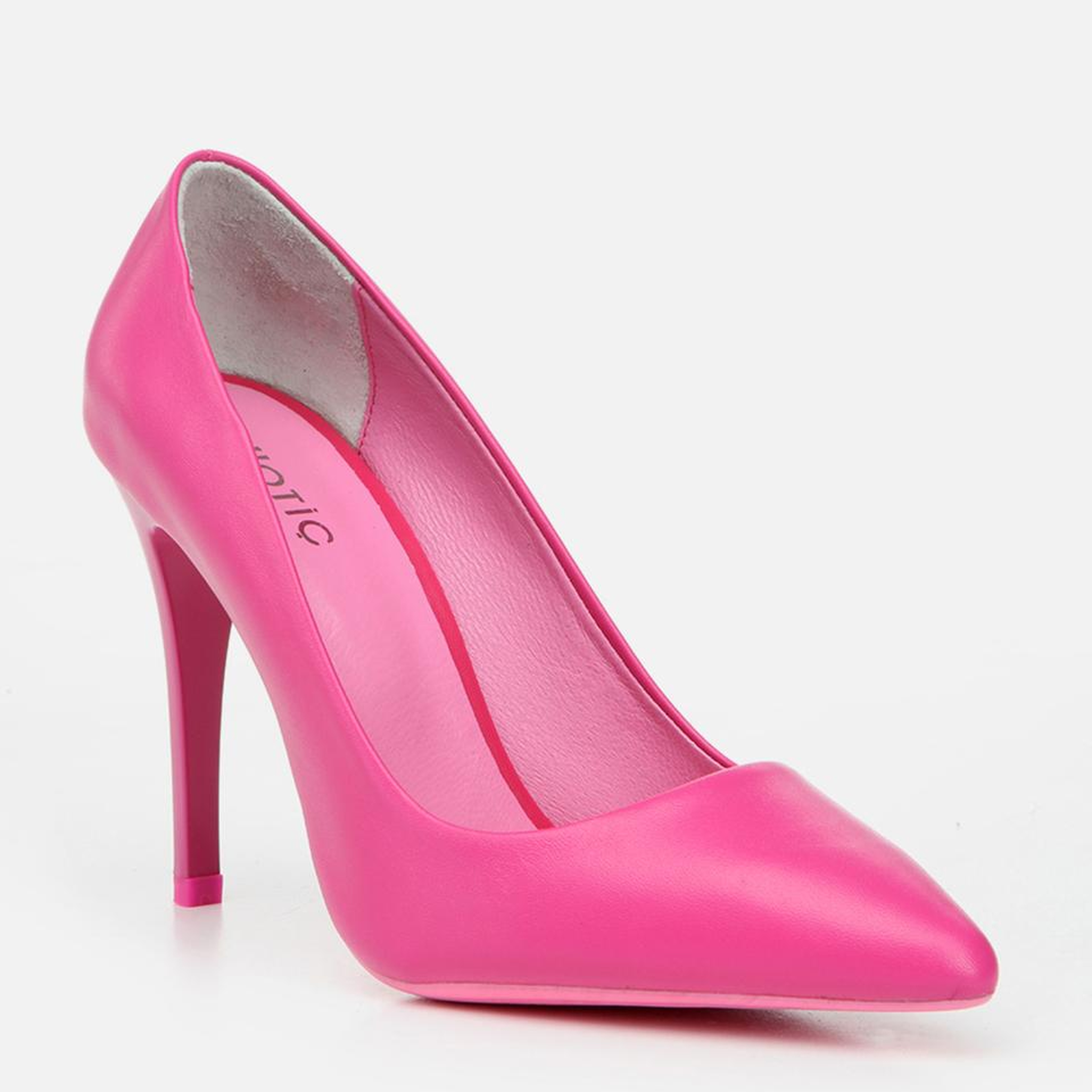 Kadın Deri Pembe Stiletto