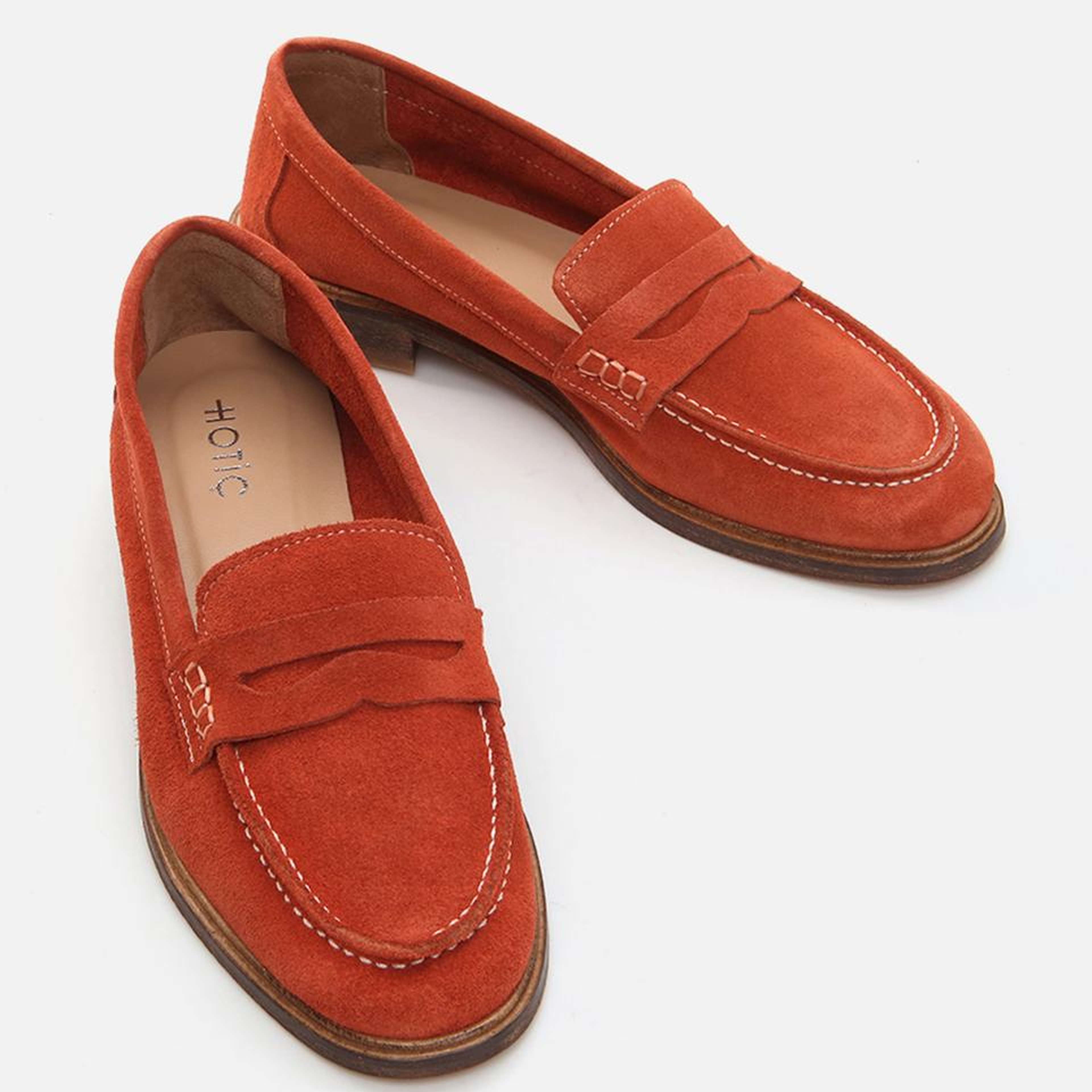 Kadın Deri Turuncu Loafer