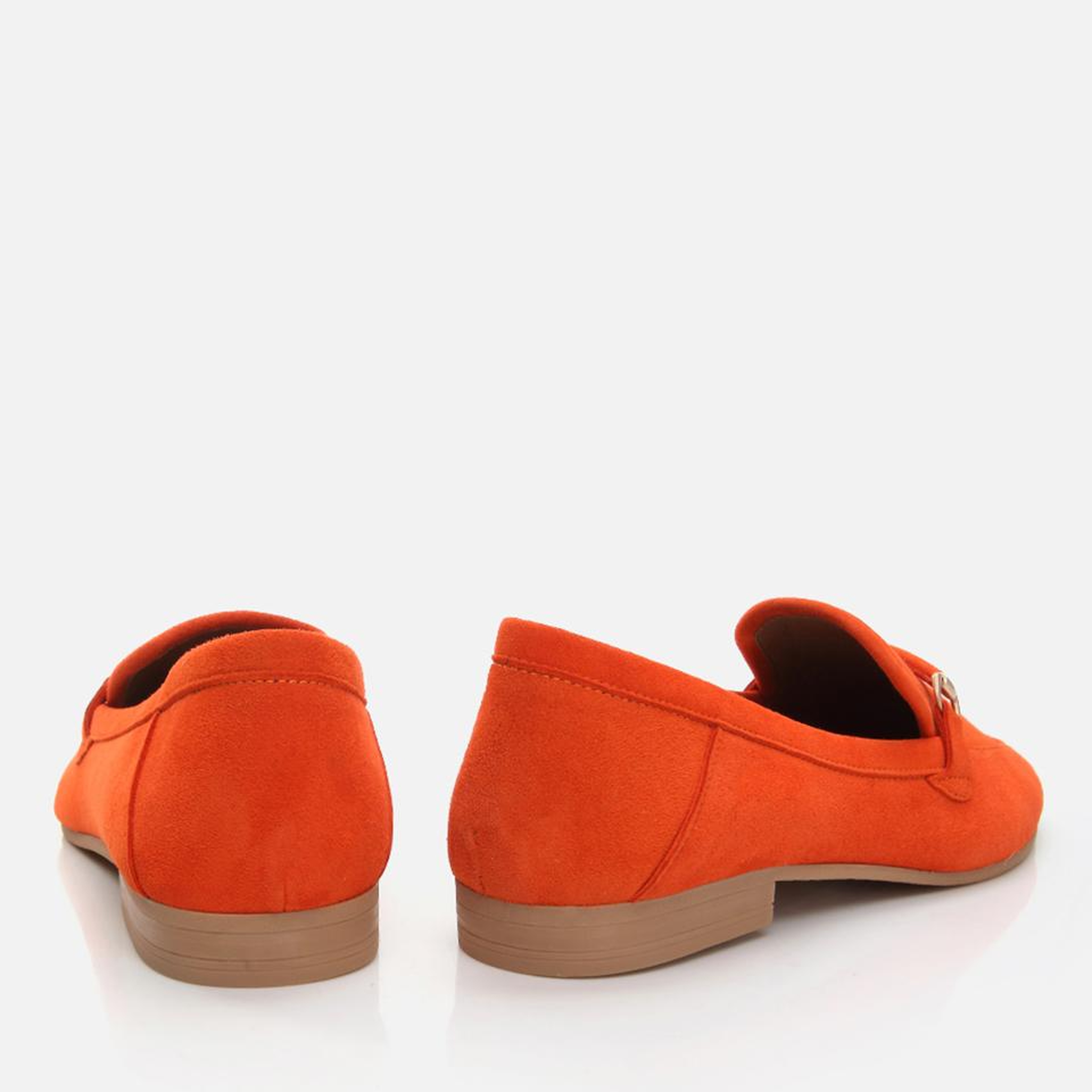 Kadın Deri Turuncu Loafer