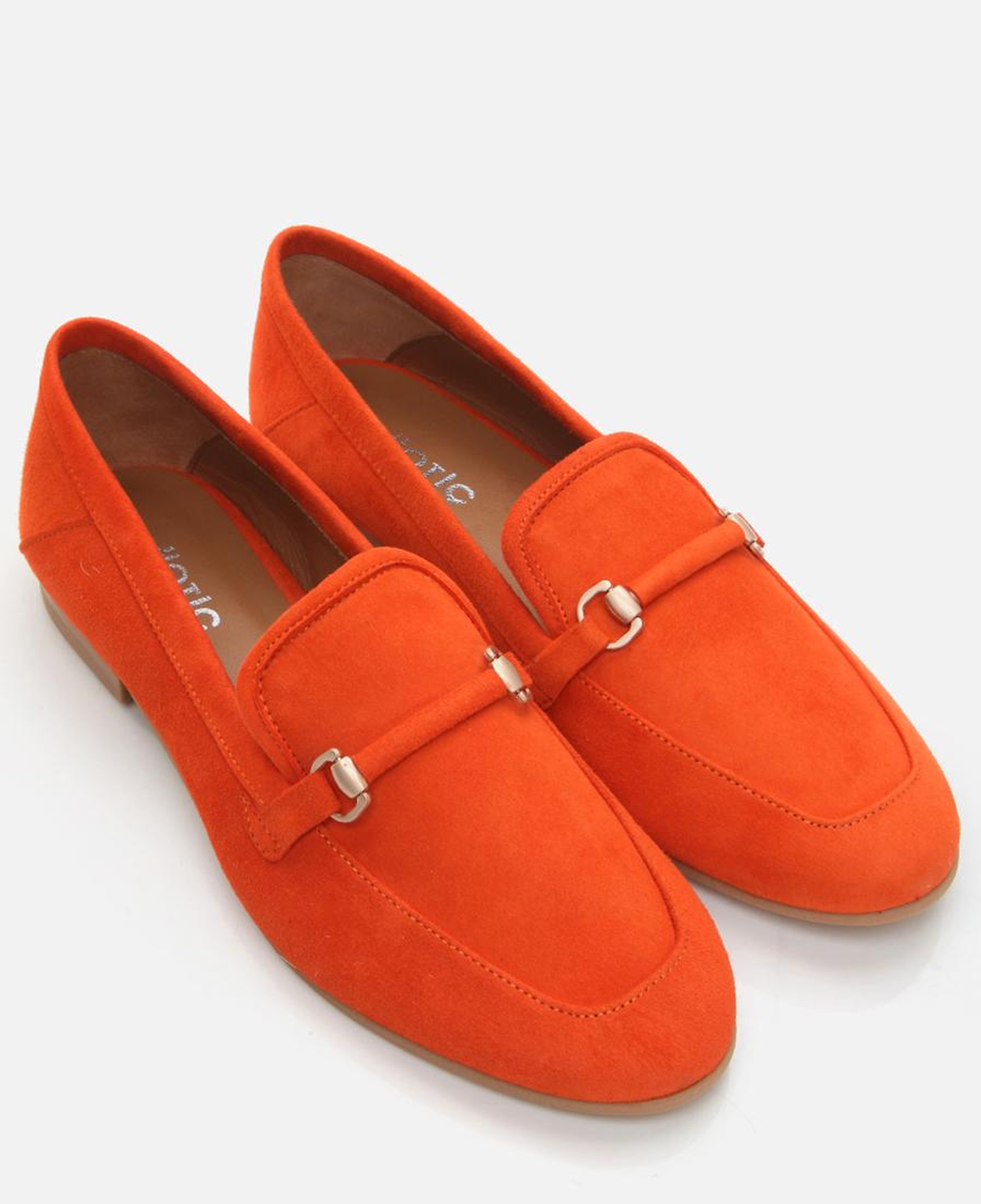 Kadın Deri Turuncu Loafer