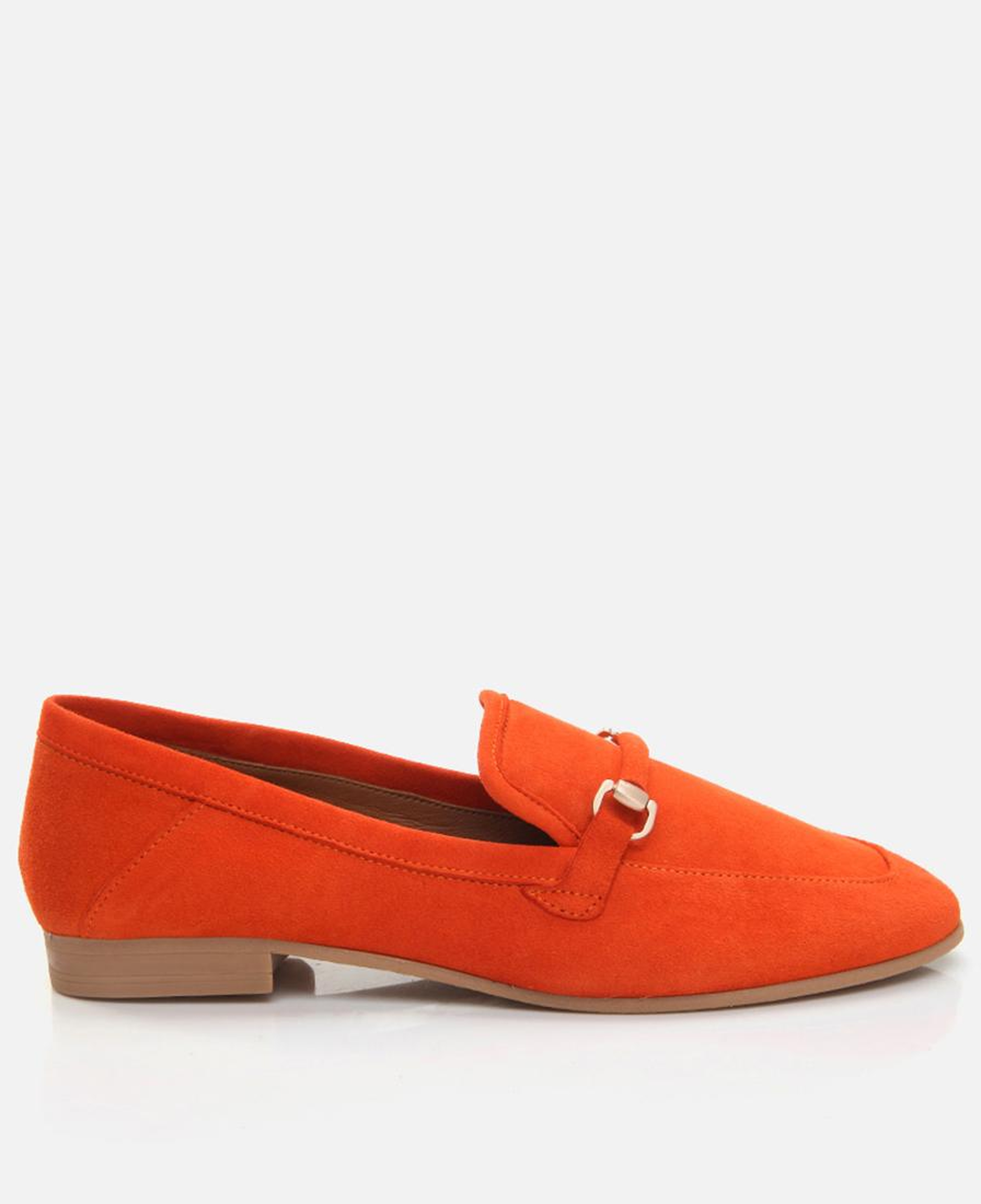 Kadın Deri Turuncu Loafer