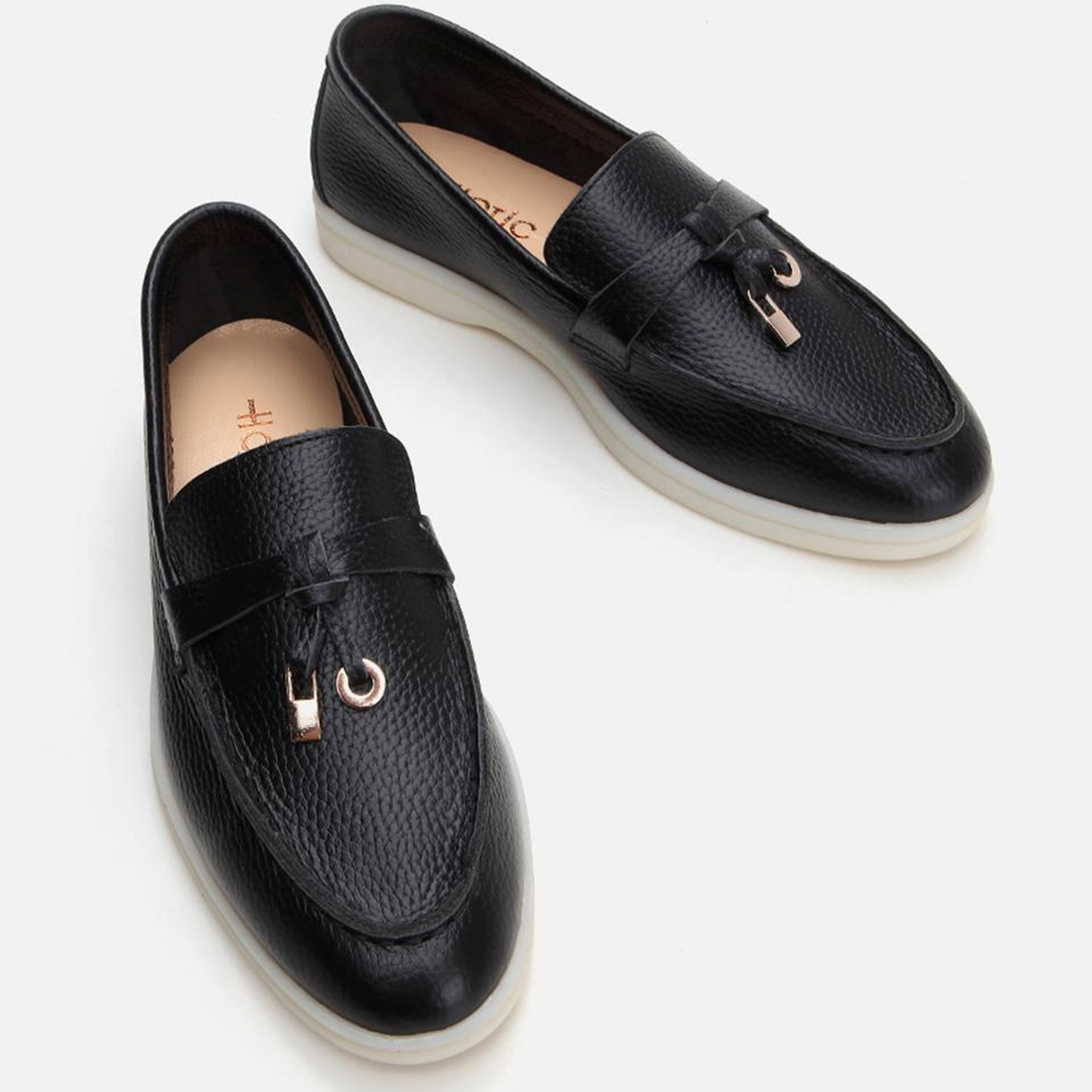 Kadın Deri Siyah Loafer