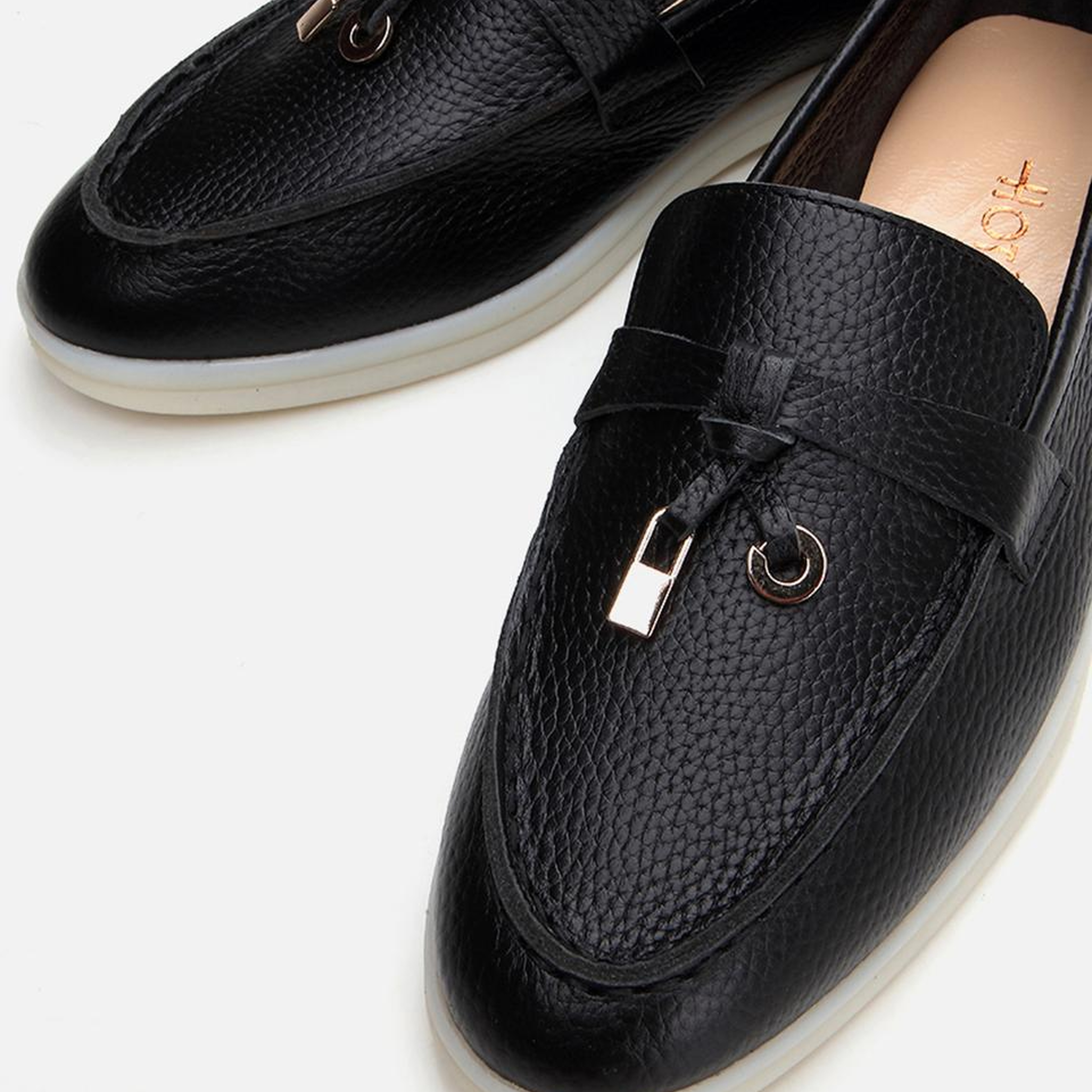 Kadın Deri Siyah Loafer