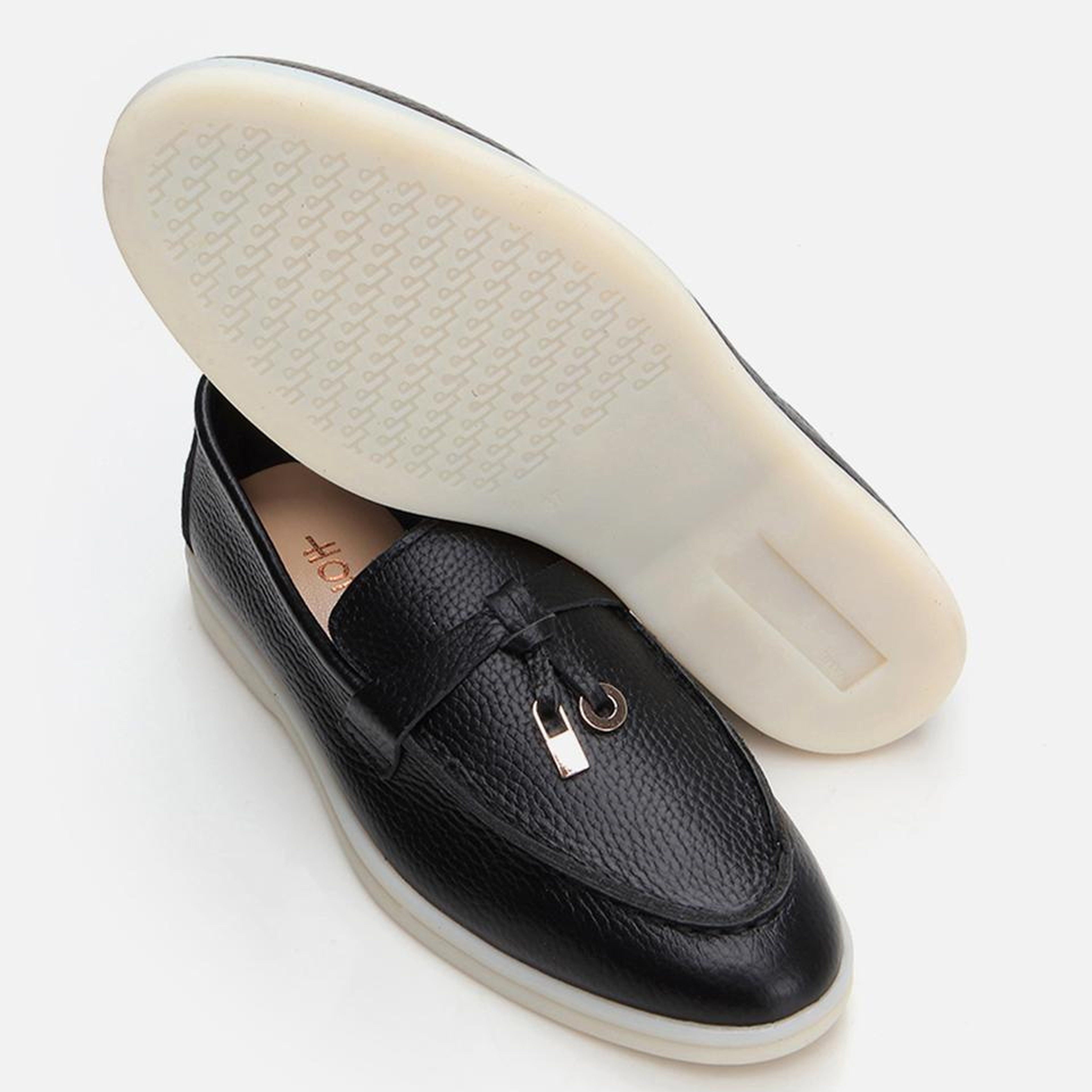 Kadın Deri Siyah Loafer