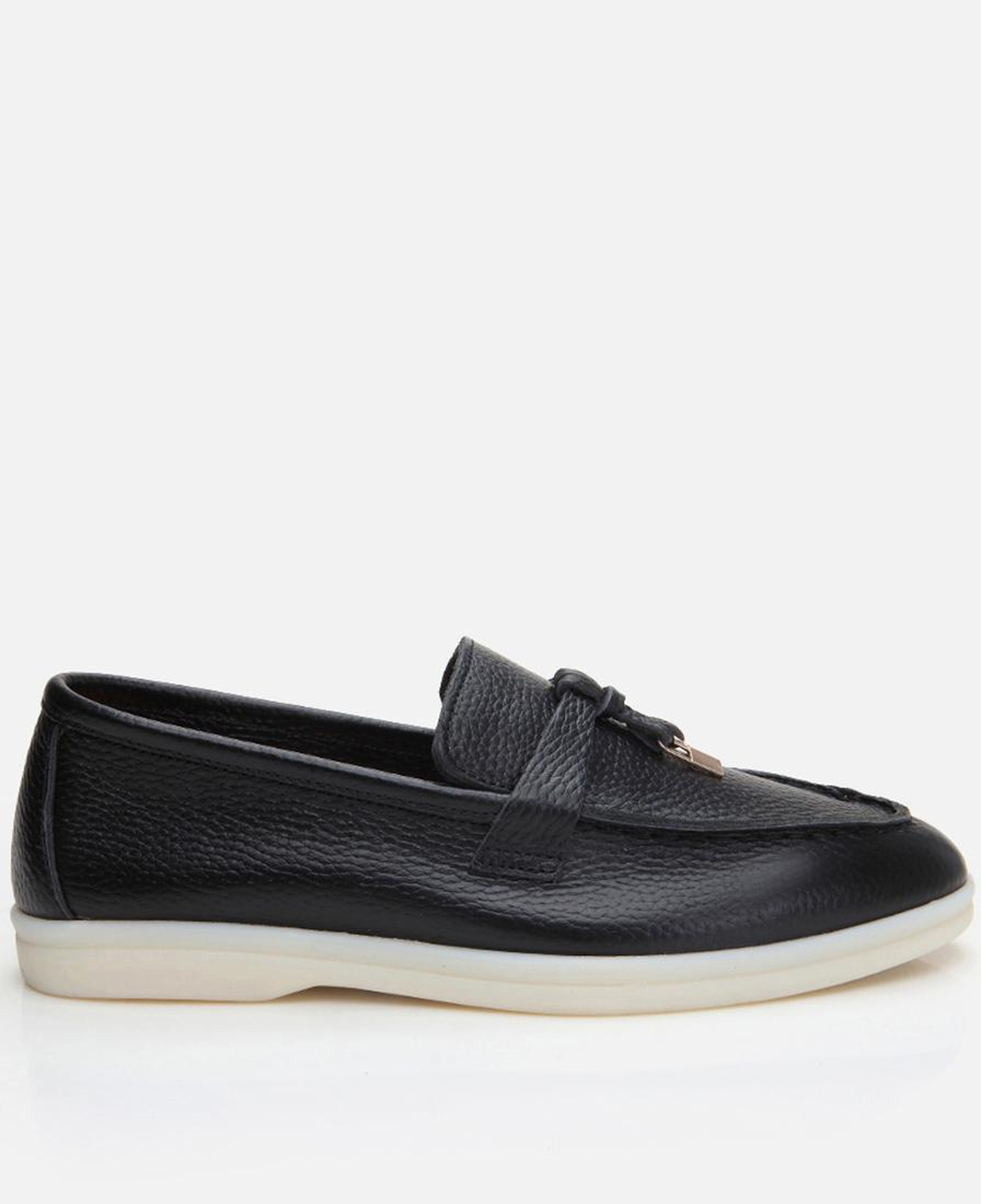 Kadın Deri Siyah Loafer