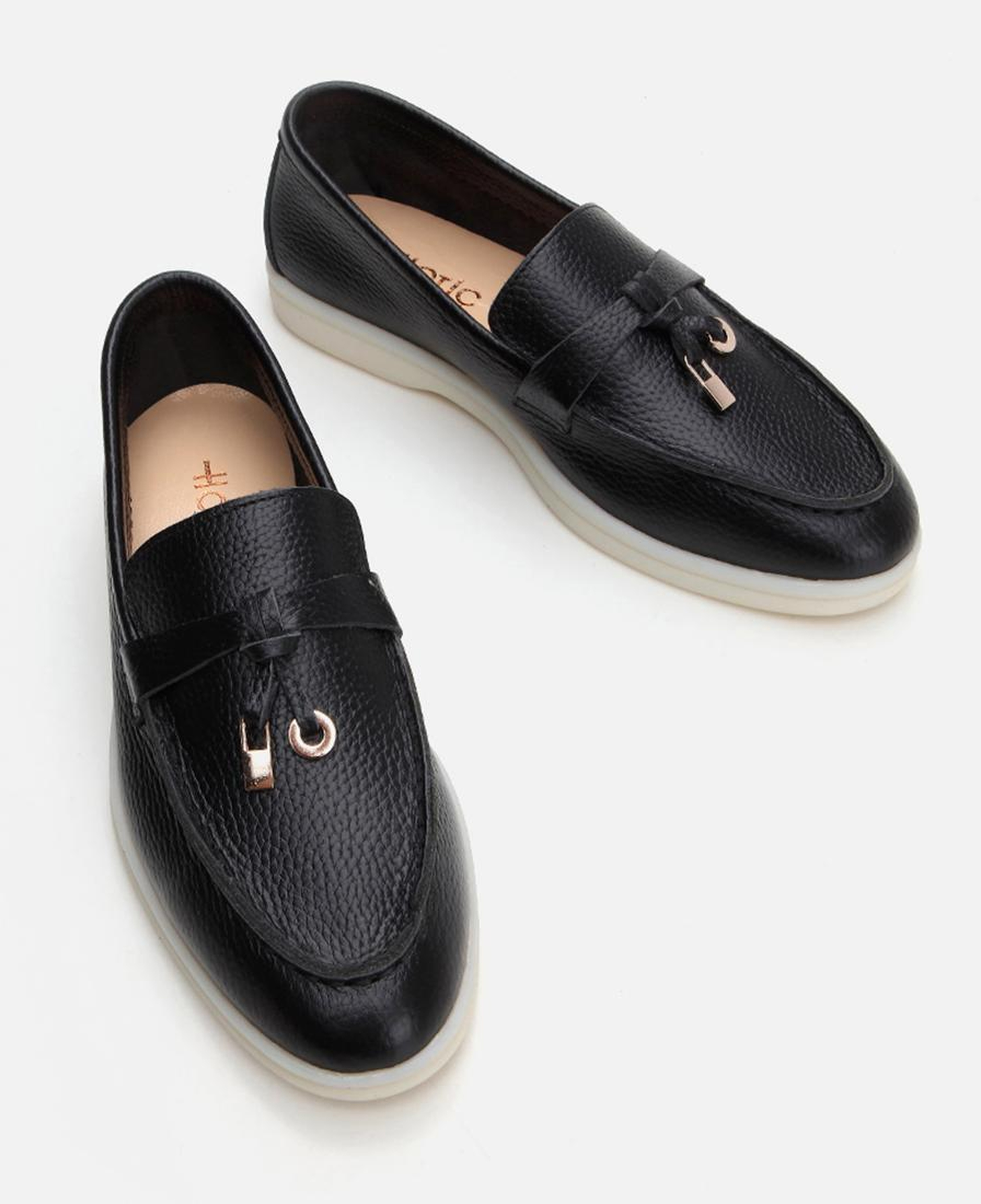 Kadın Deri Siyah Loafer