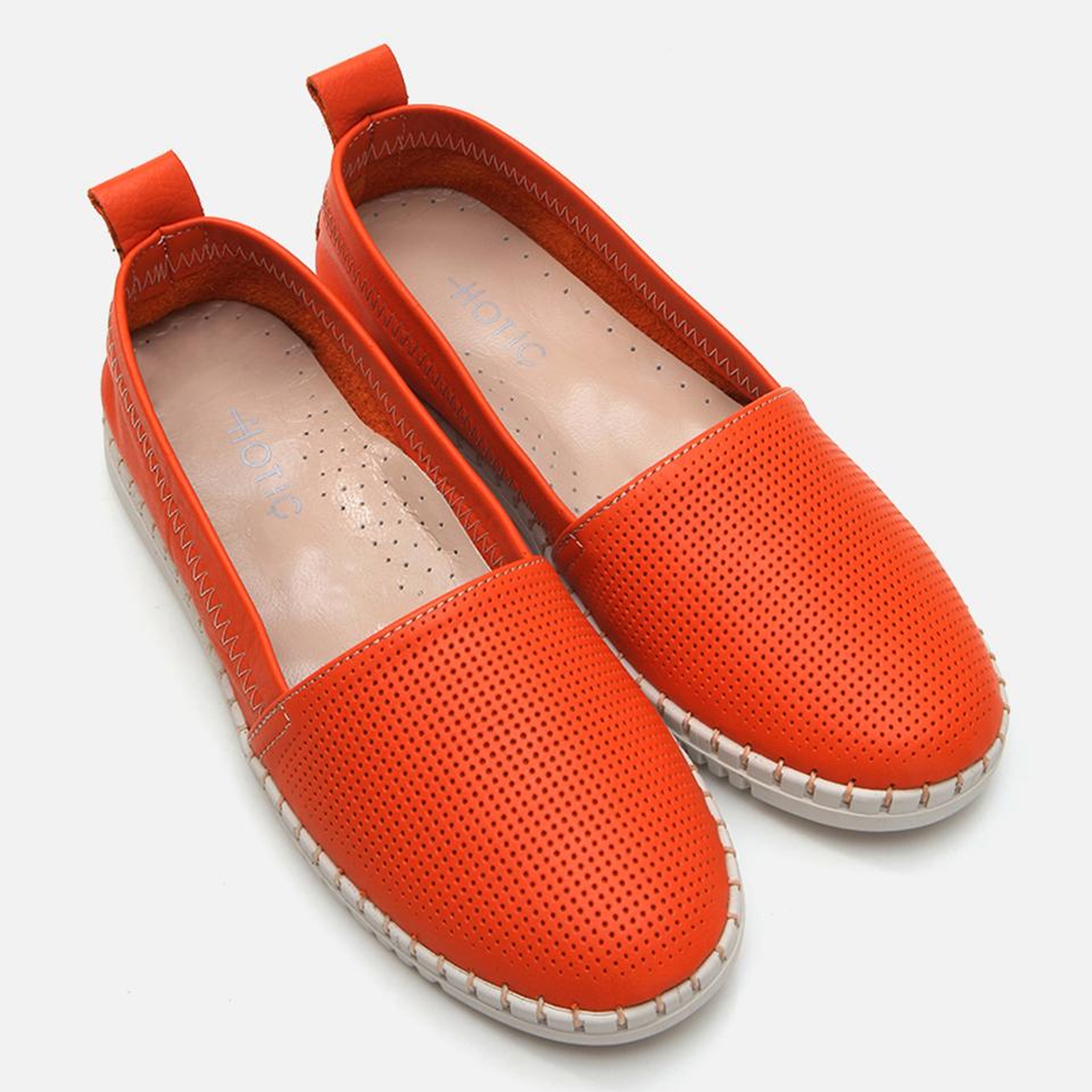 Kadın Deri Kırmızı Loafer