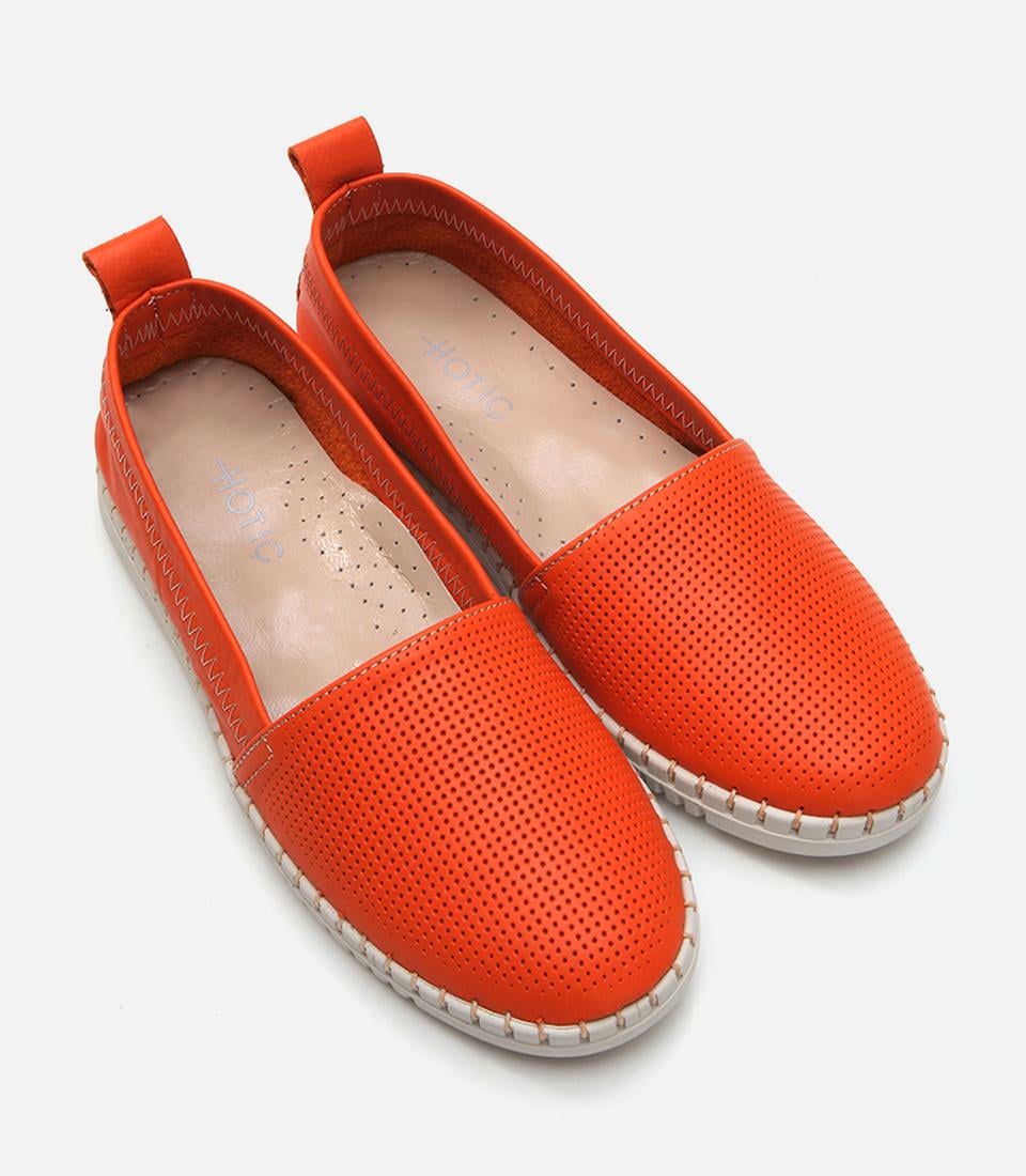 Kadın Deri Kırmızı Loafer