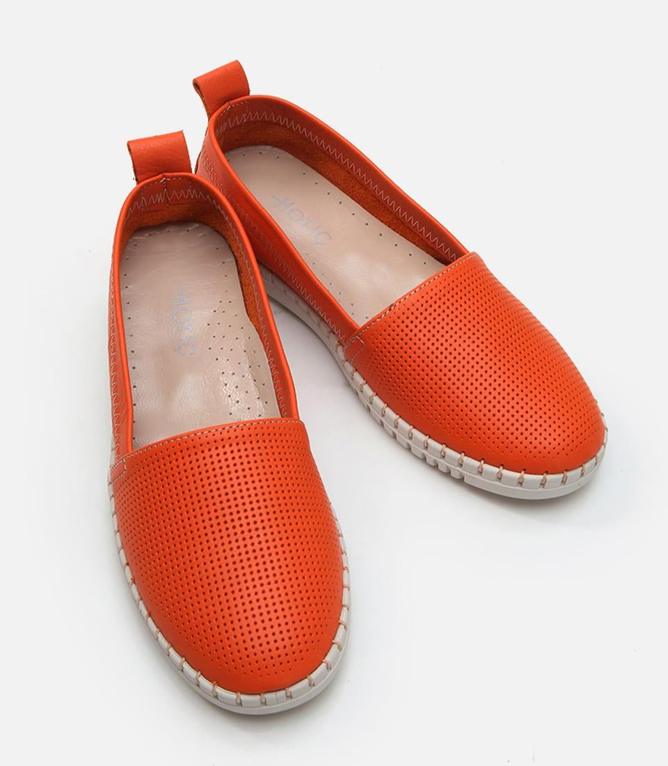 Kadın Deri Kırmızı Loafer