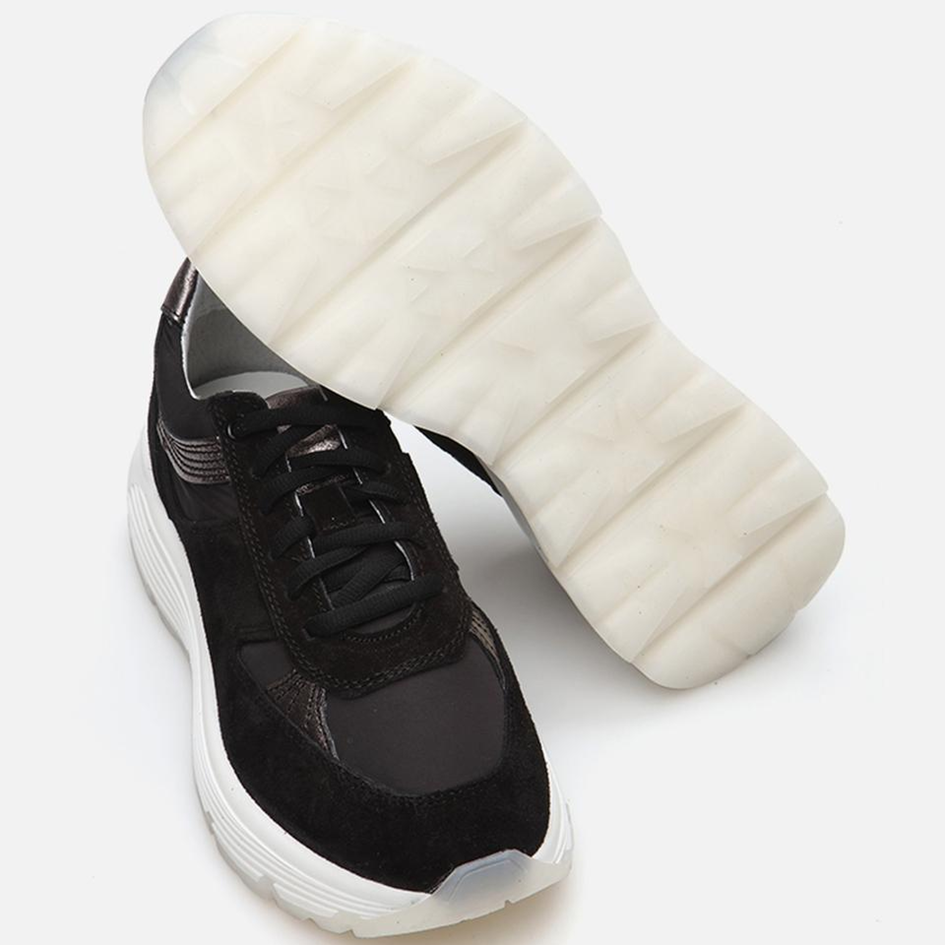 Kadın Deri Siyah Spor Ayakkabı