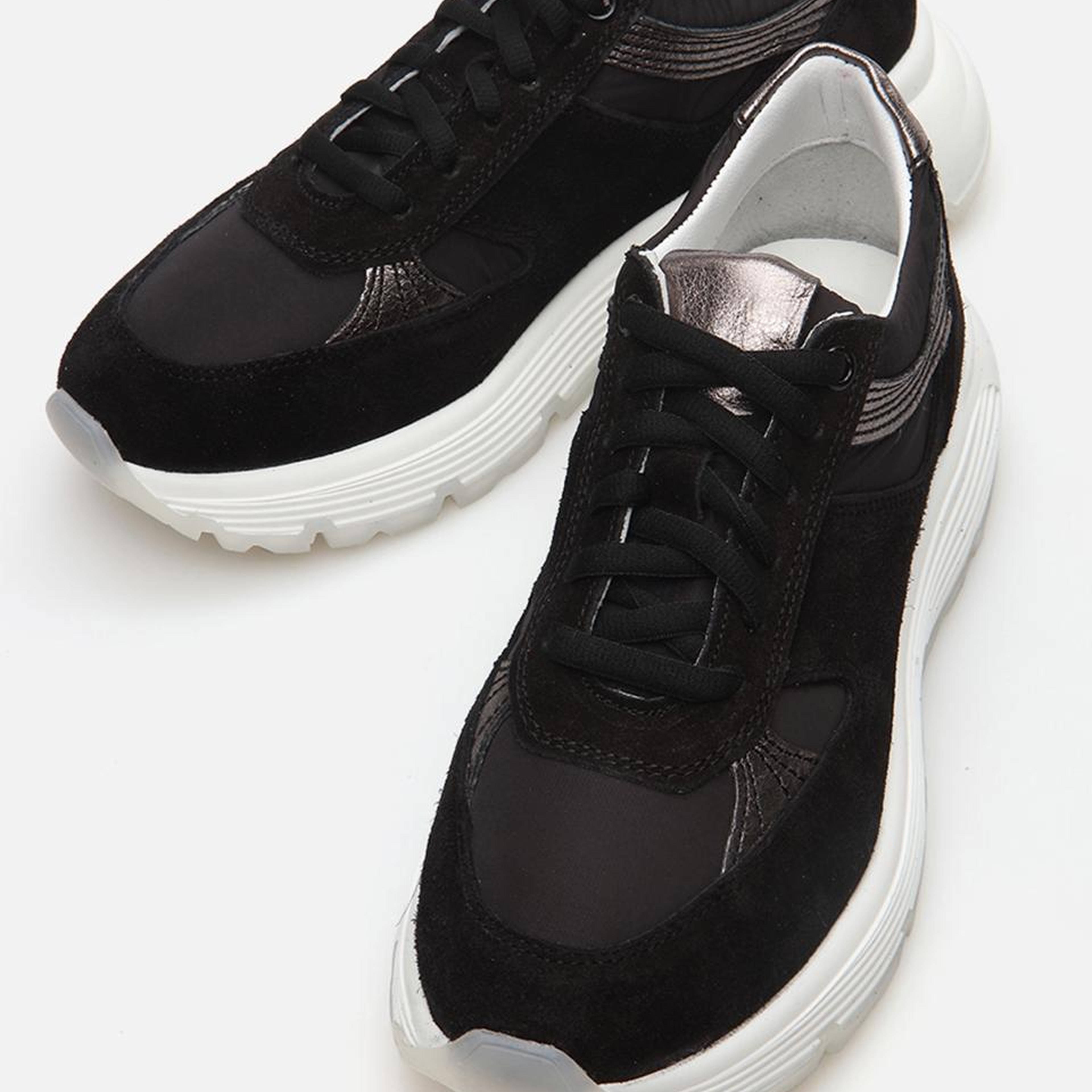 Kadın Deri Siyah Spor Ayakkabı