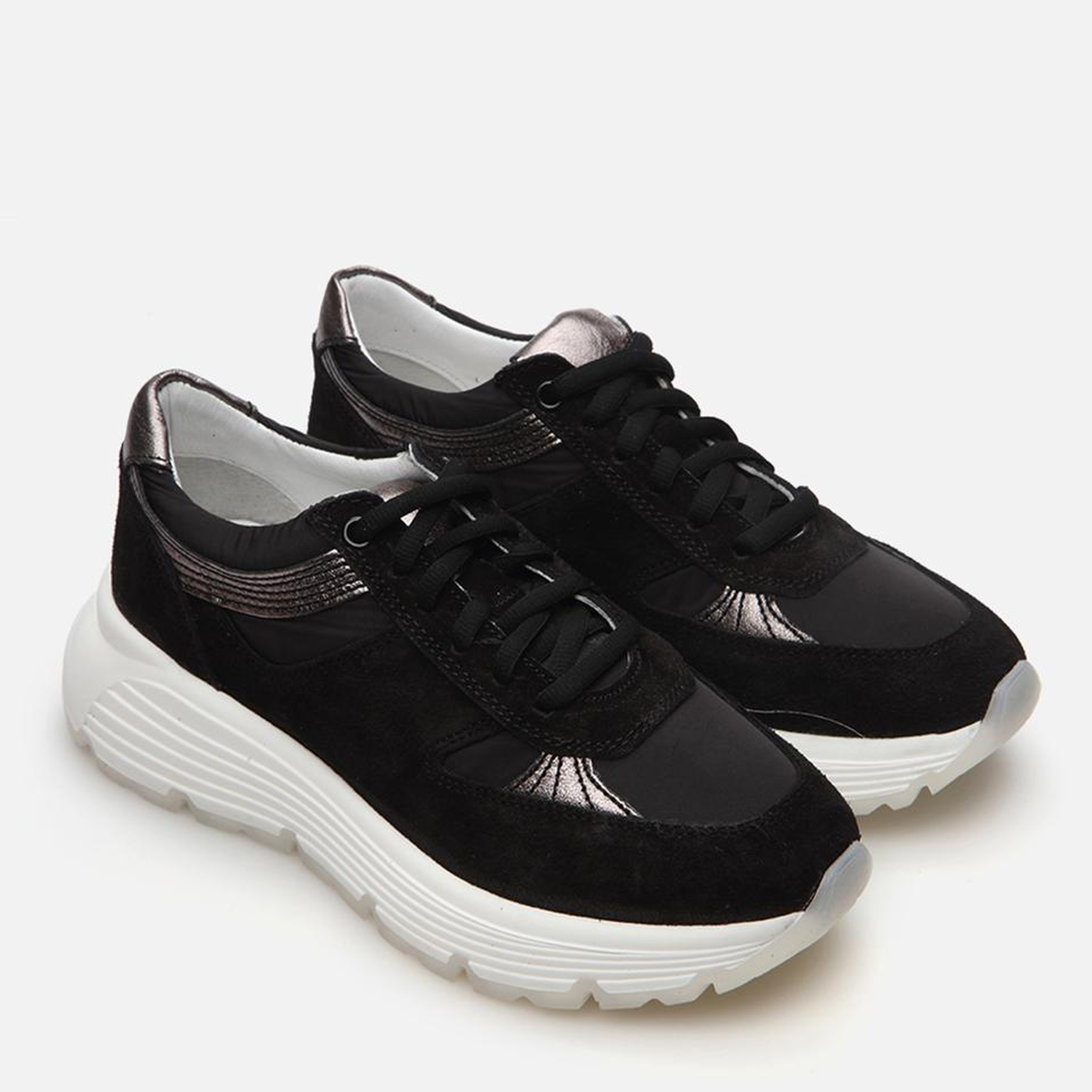 Kadın Deri Siyah Spor Ayakkabı