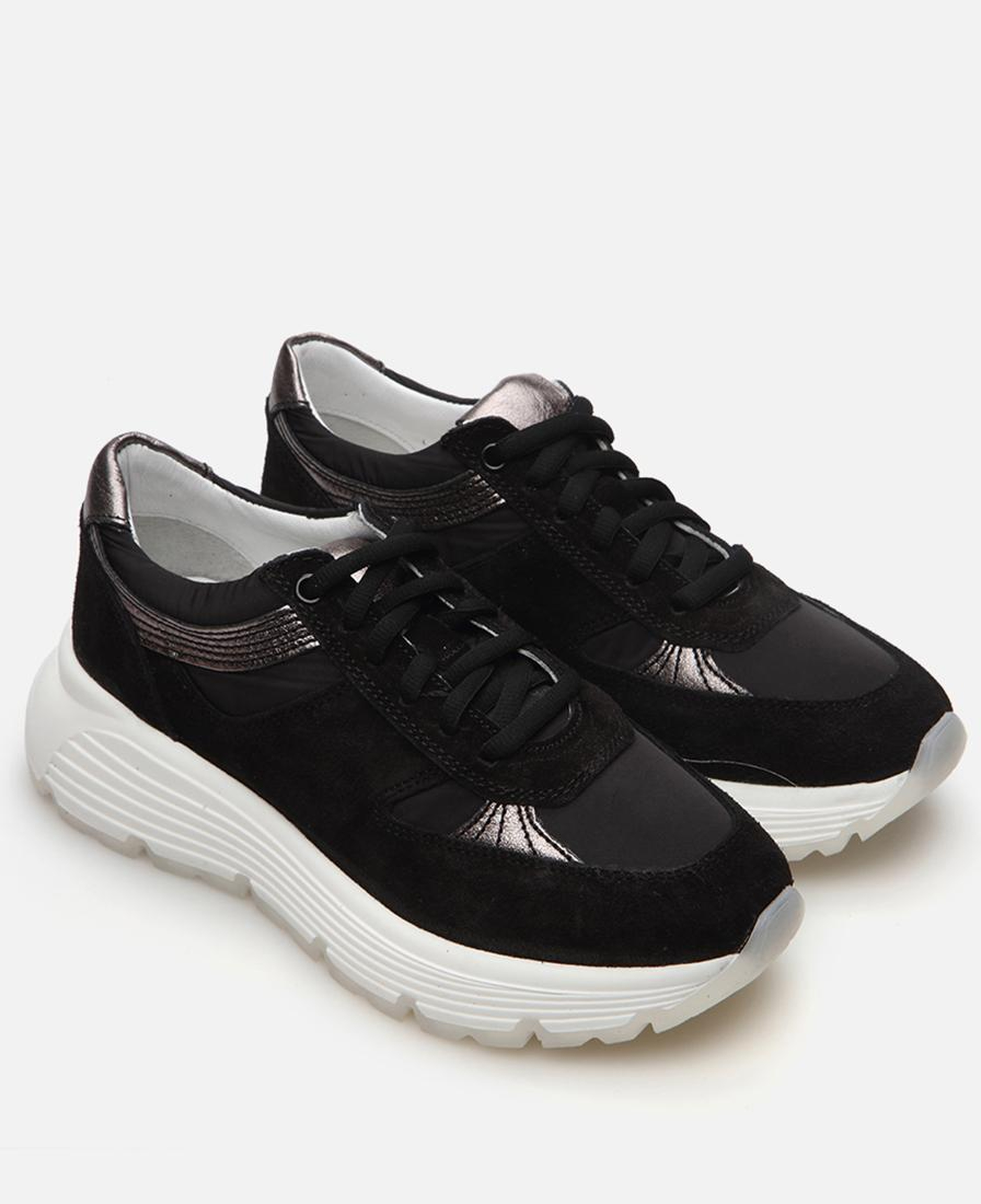 Kadın Deri Siyah Spor Ayakkabı