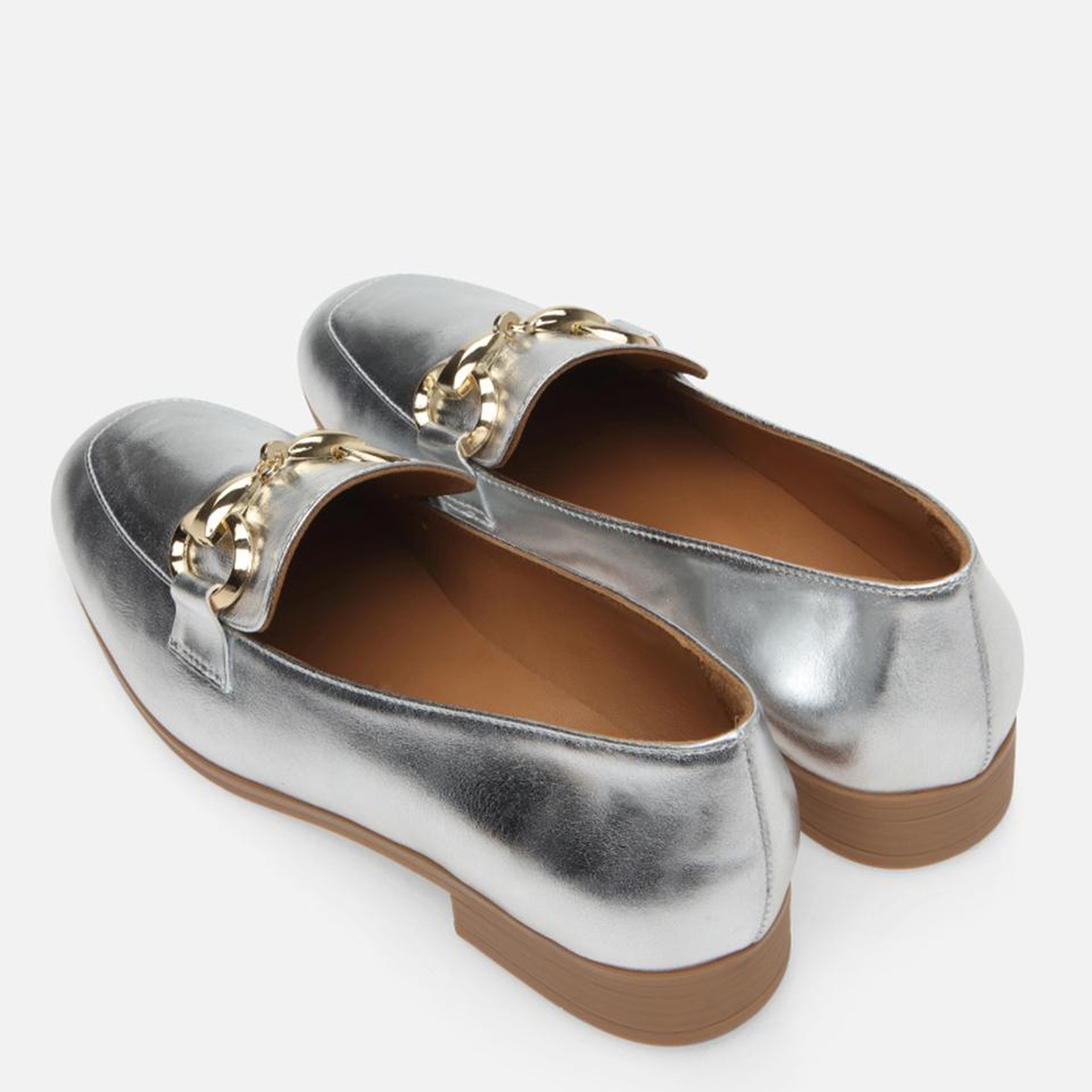 Kadın Deri Lame Loafer