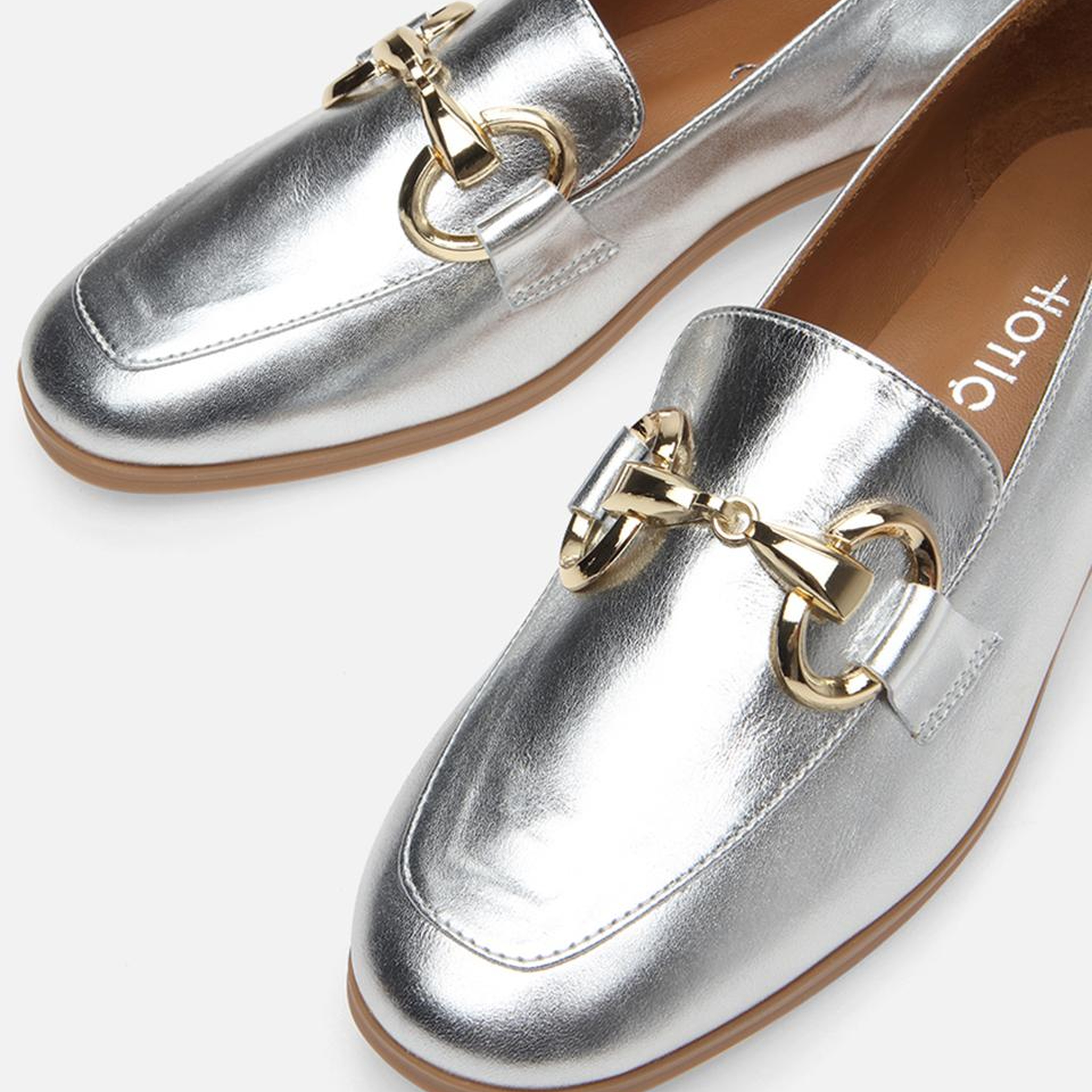 Kadın Deri Lame Loafer