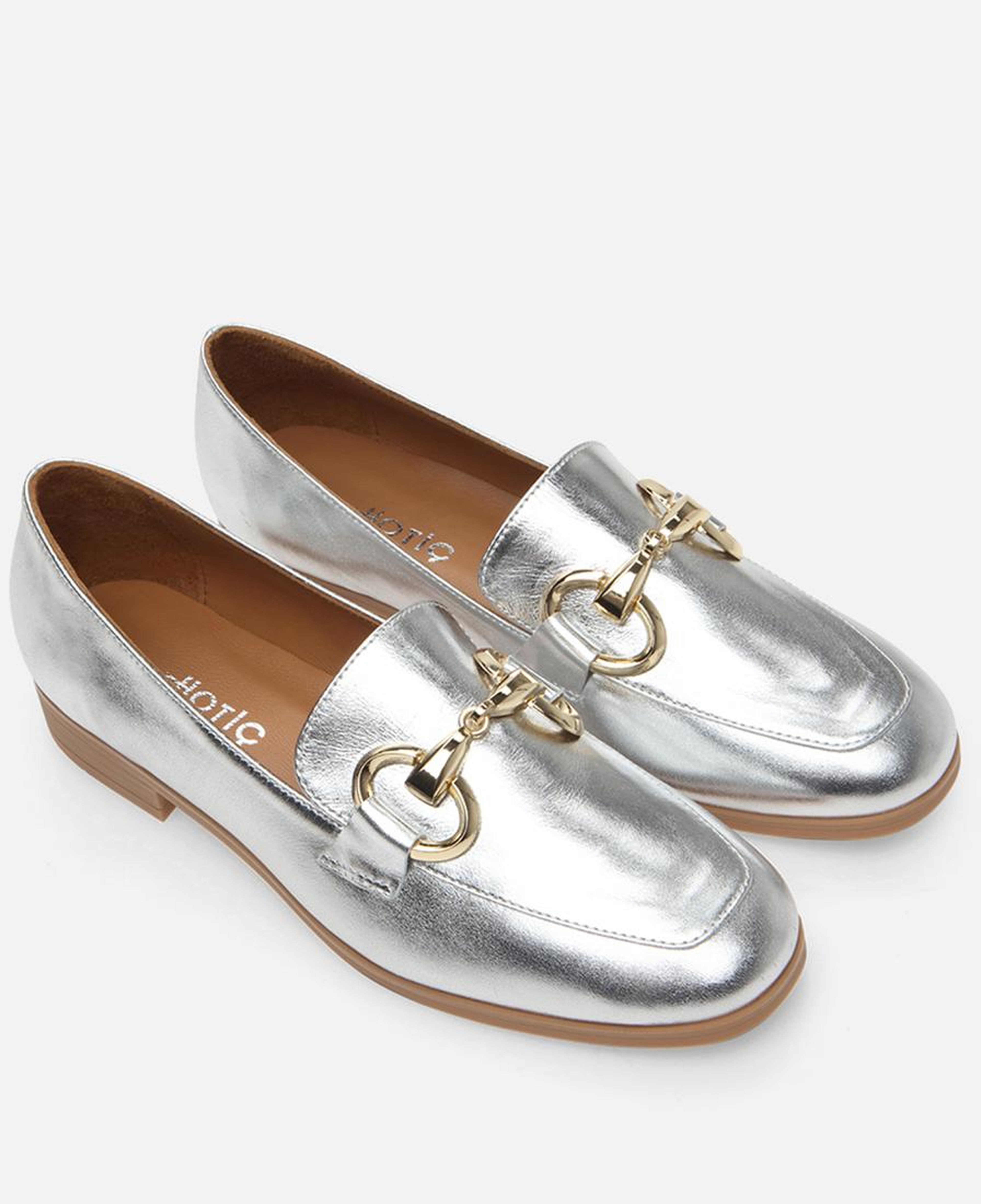 Kadın Deri Lame Loafer