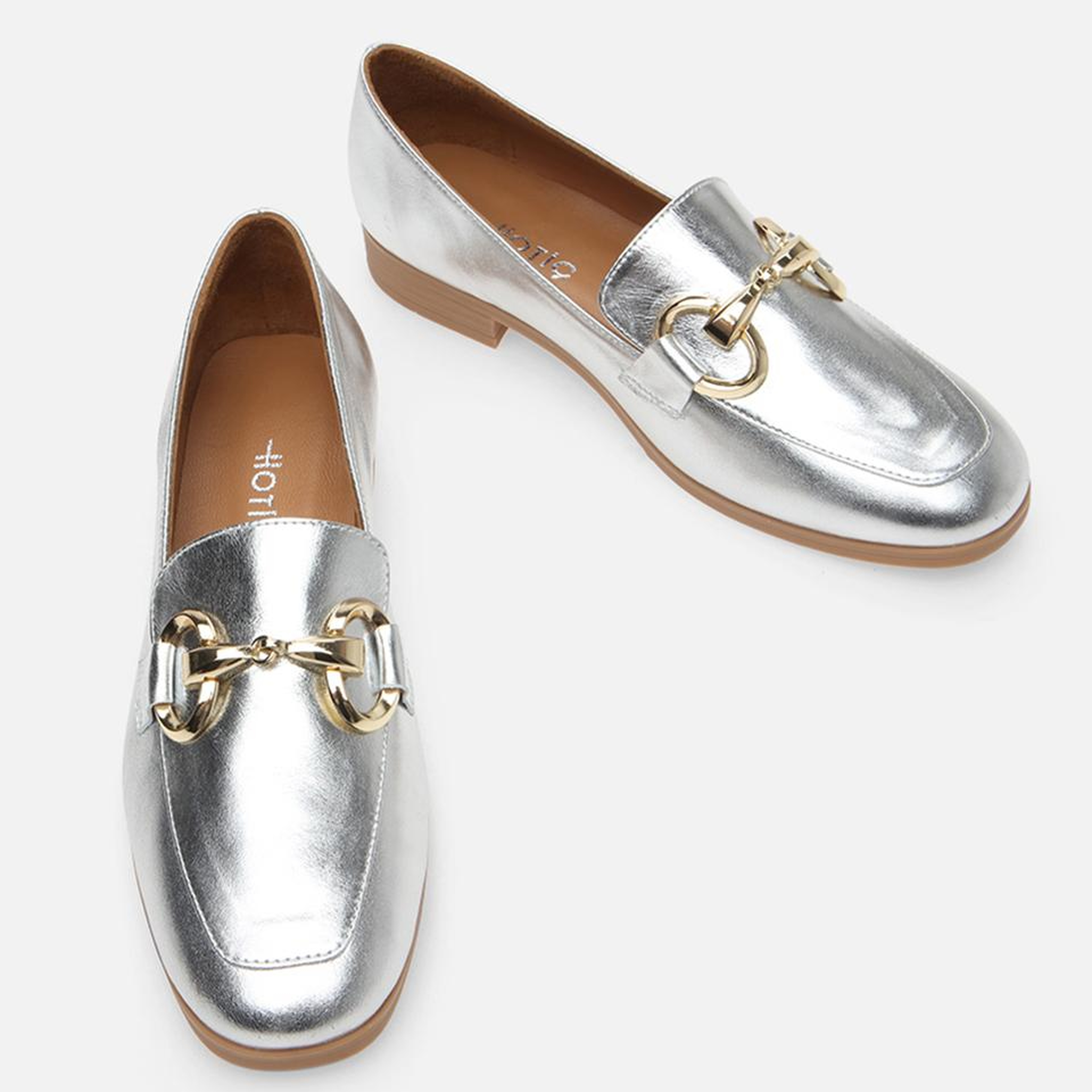 Kadın Deri Lame Loafer