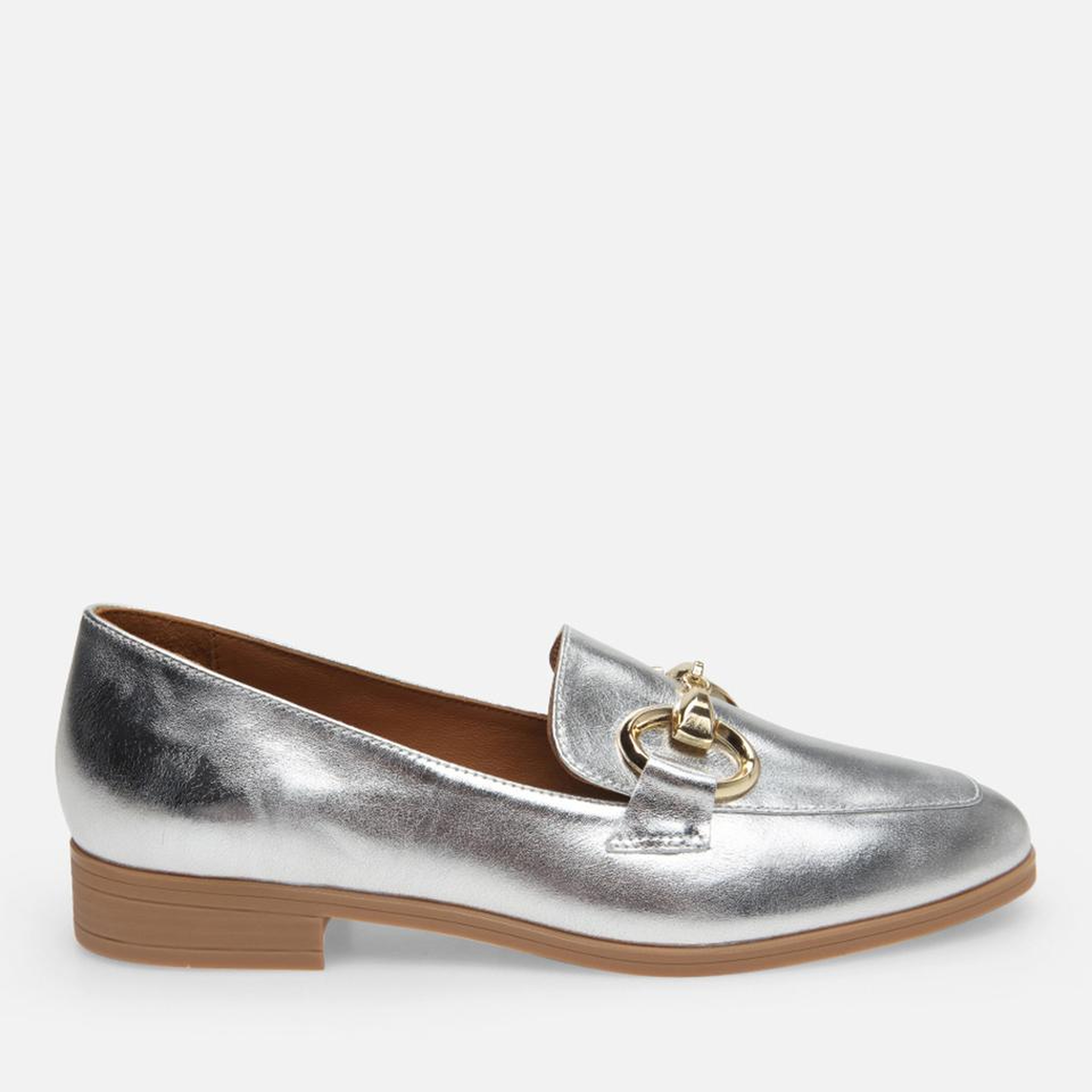 Kadın Deri Lame Loafer