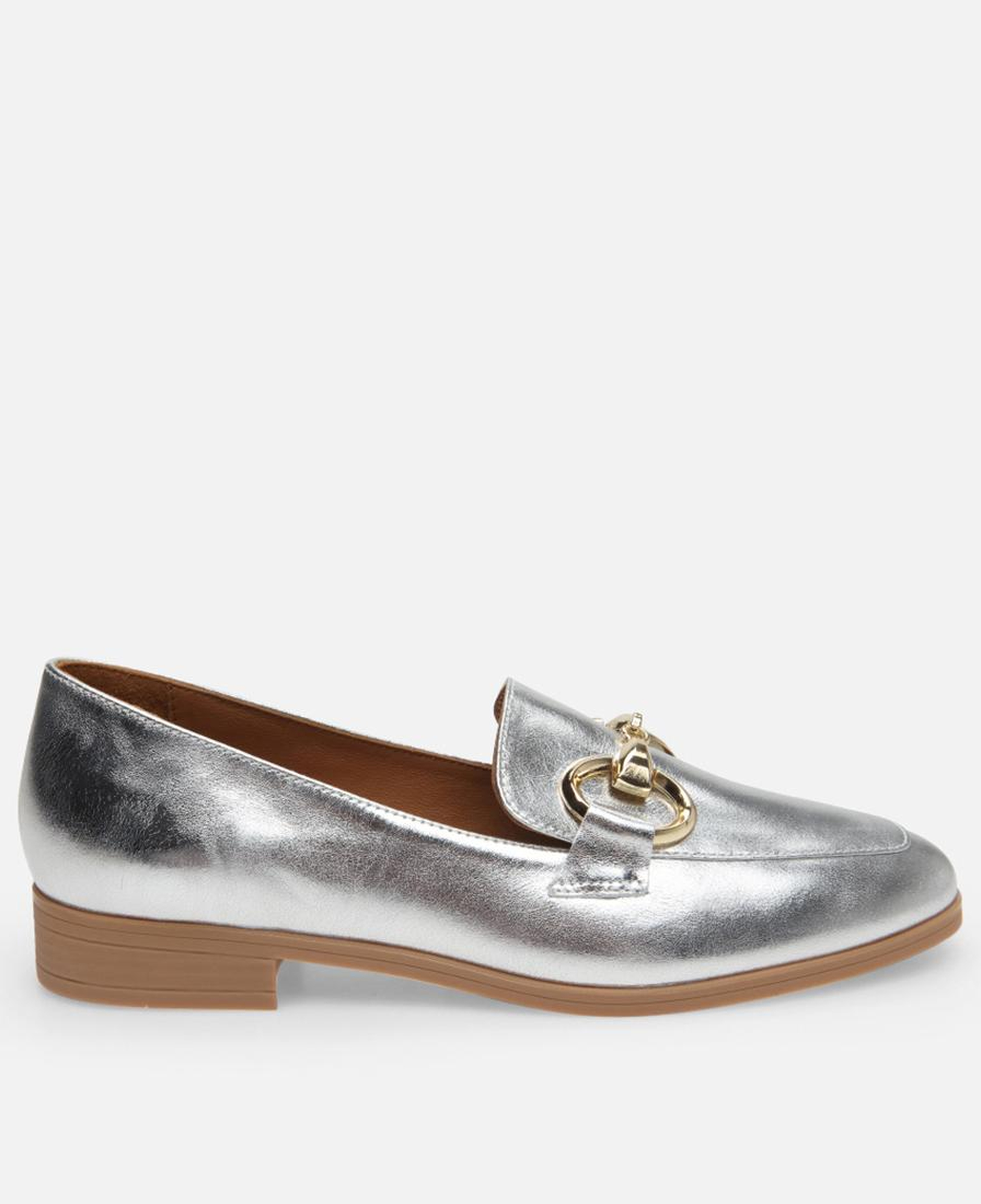 Kadın Deri Lame Loafer