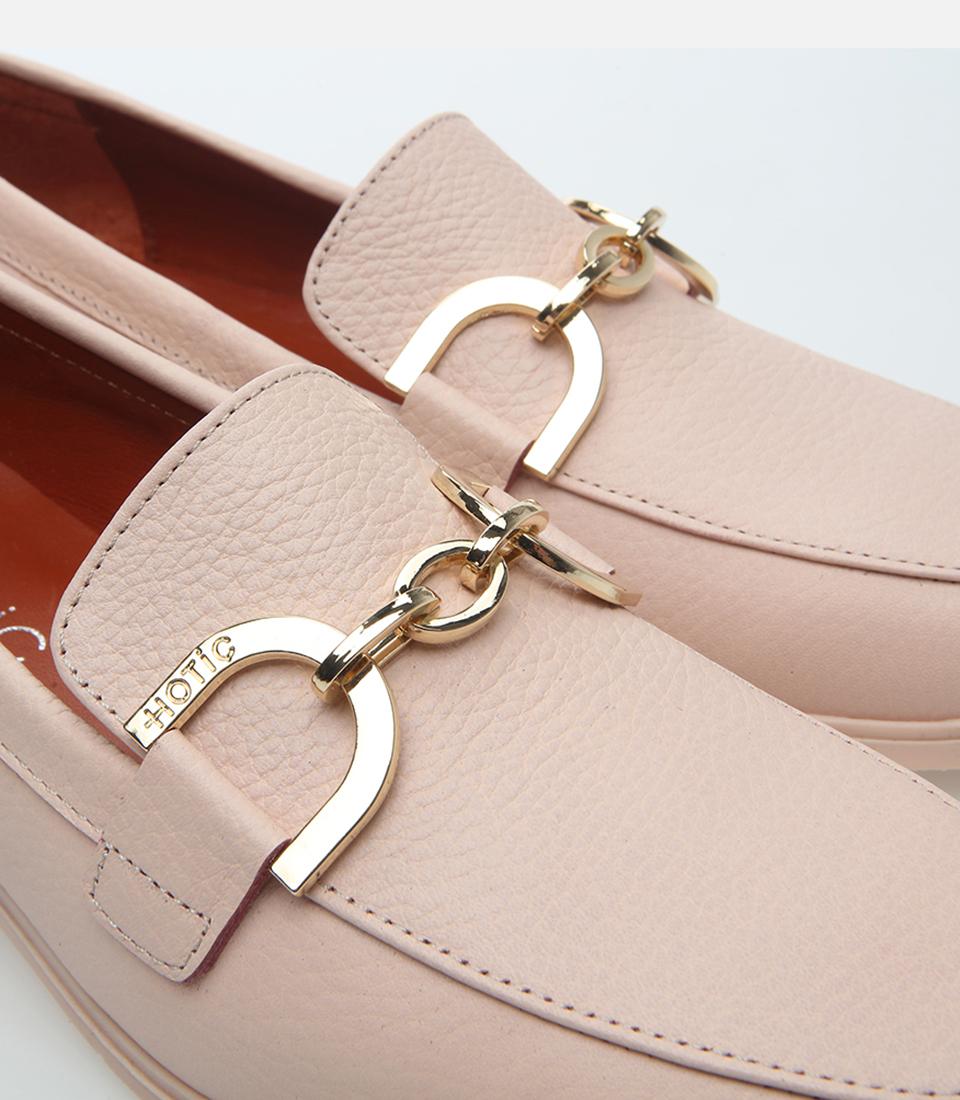 Kadın Deri Pudra Loafer