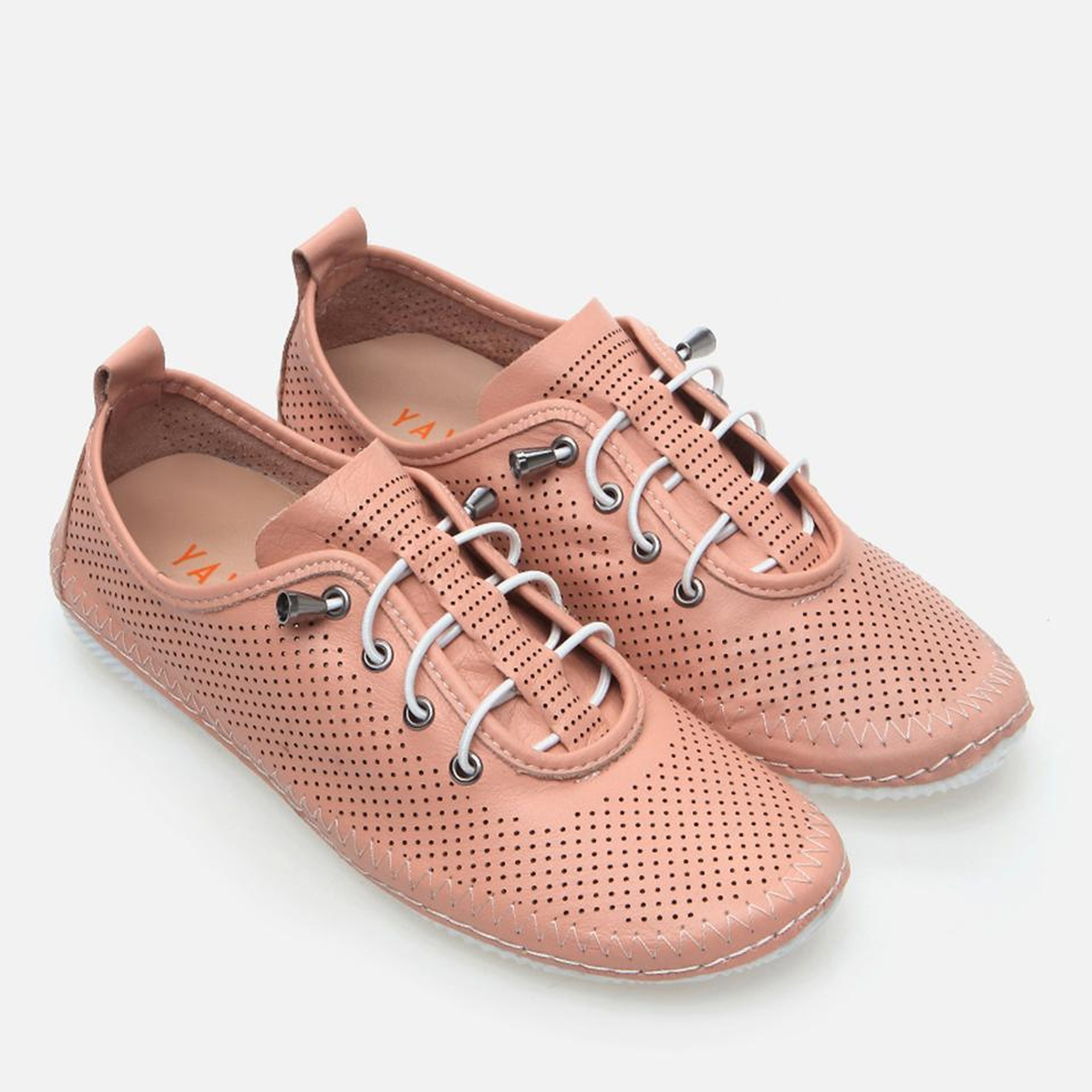 Kadın Deri Pembe Yaya Günlük Ayakkabı