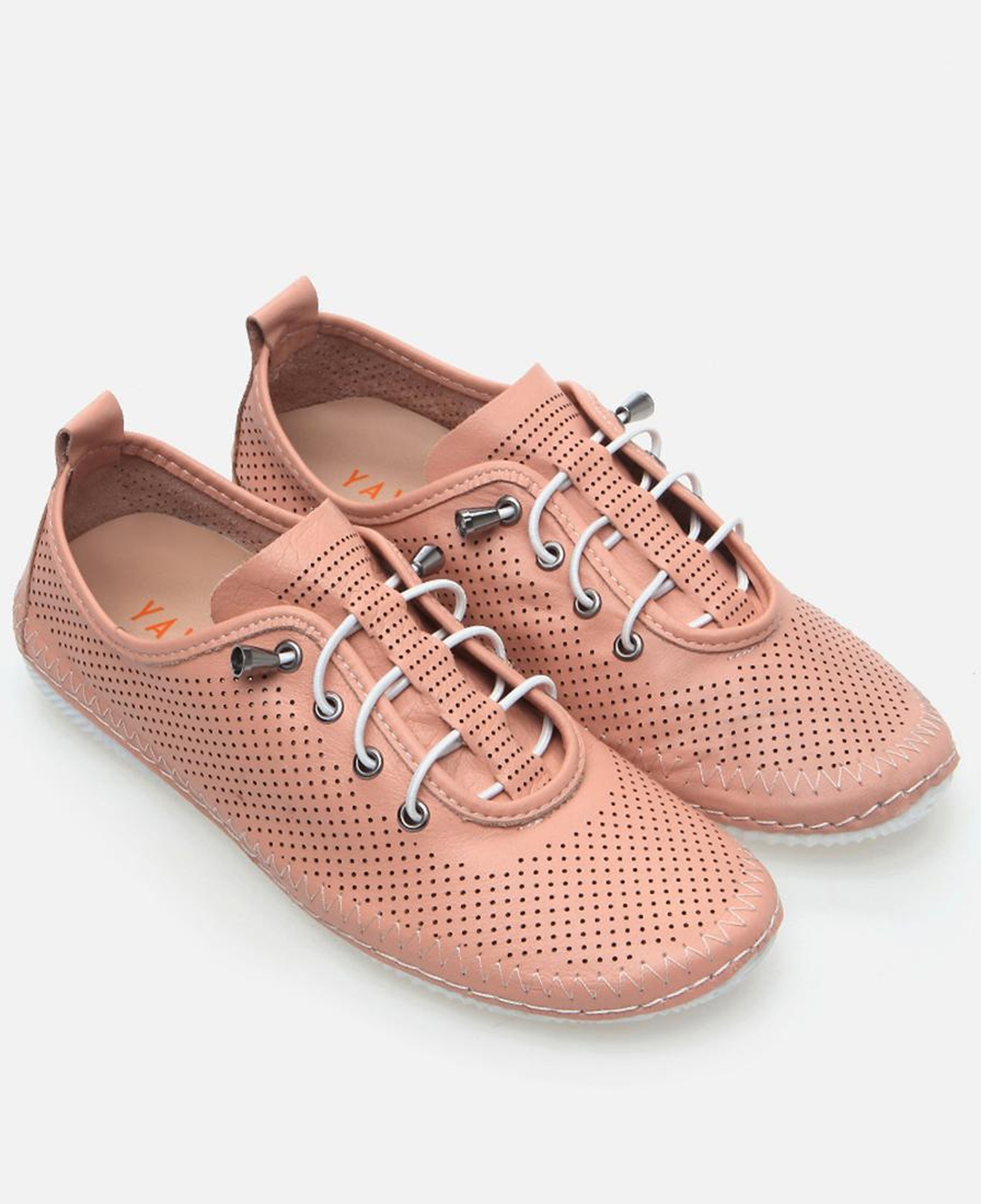 Kadın Deri Pembe Yaya Günlük Ayakkabı