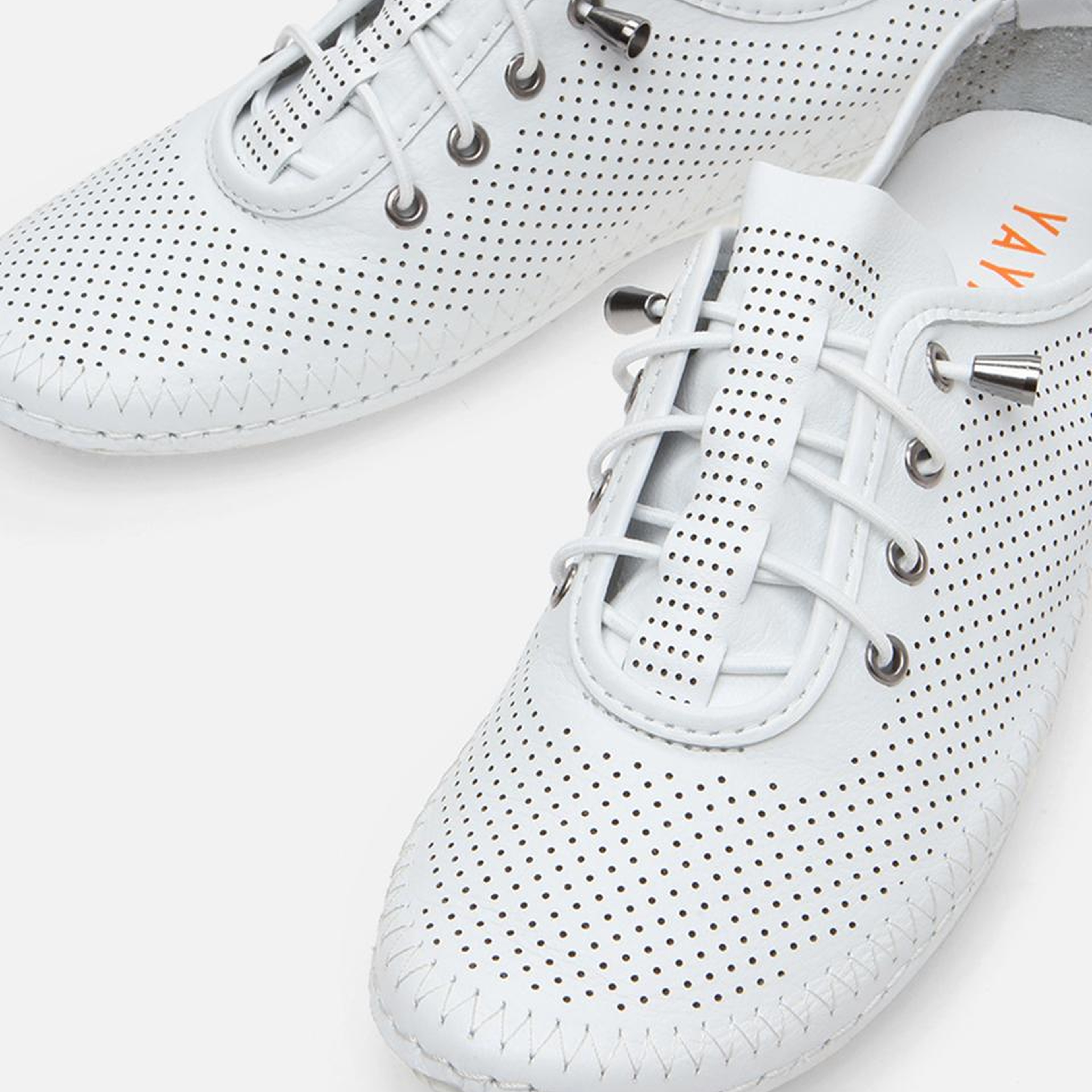 Kadın Deri Beyaz Yaya Spor Ayakkabı