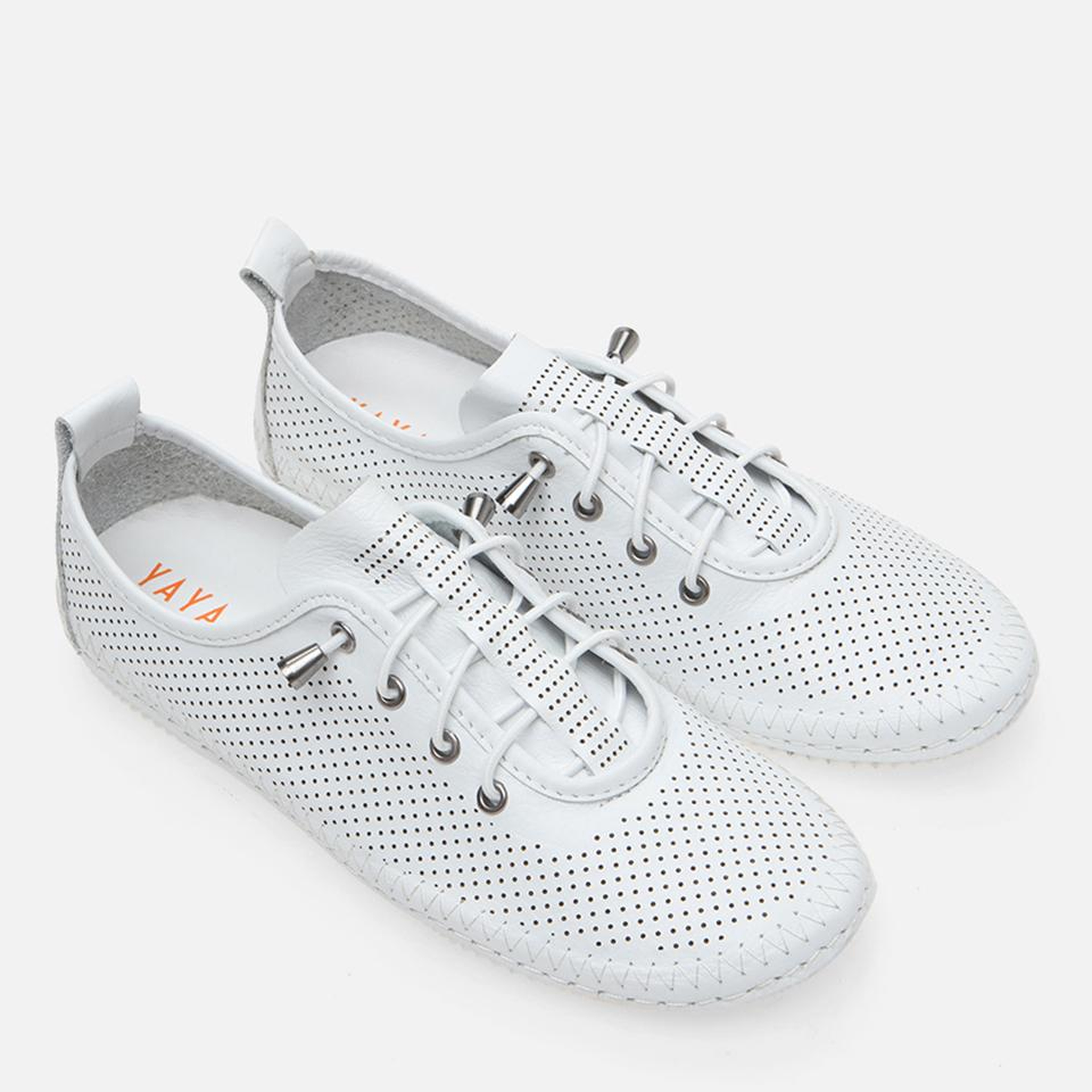 Kadın Deri Beyaz Yaya Spor Ayakkabı