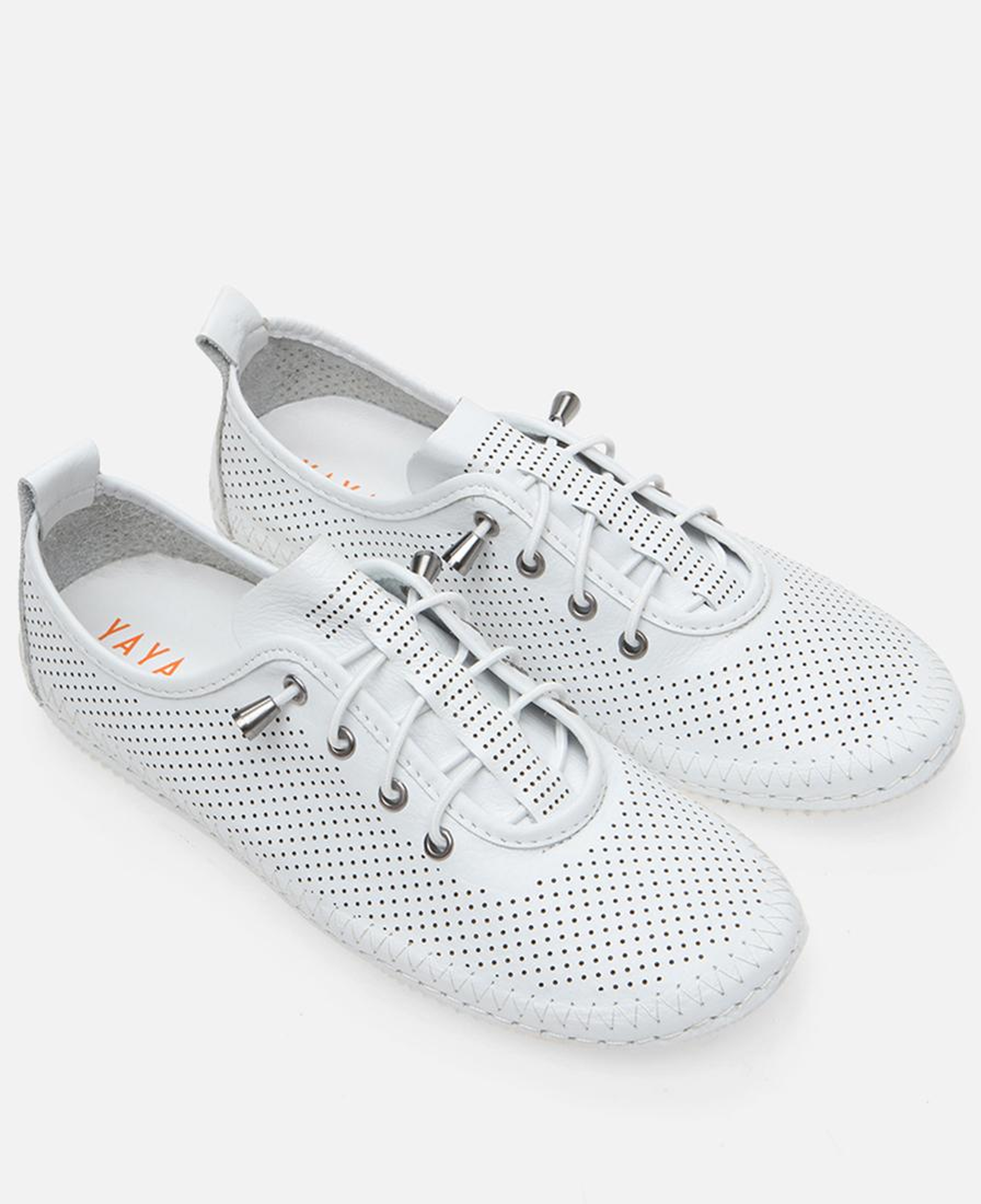 Kadın Deri Beyaz Yaya Spor Ayakkabı