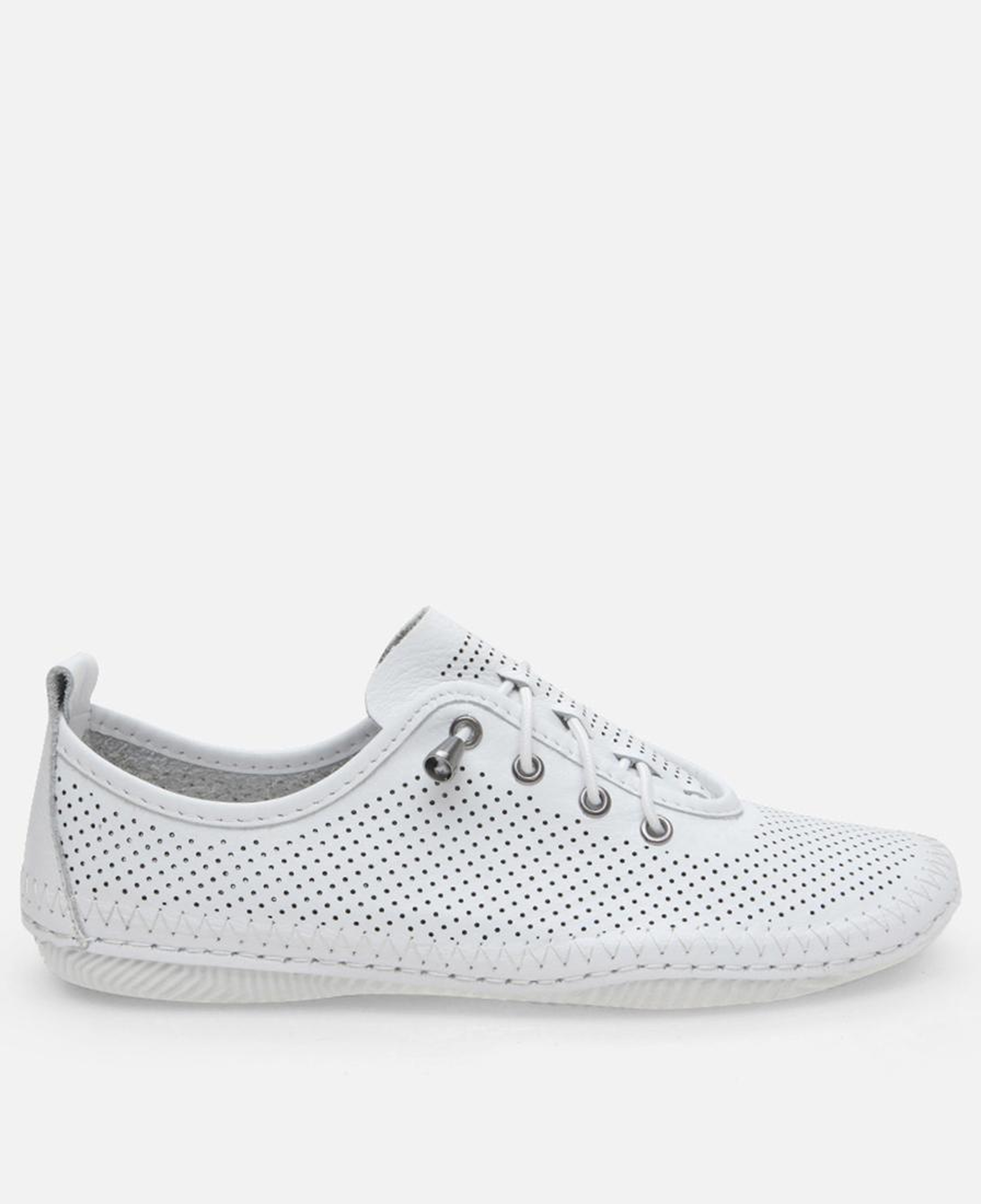 Kadın Deri Beyaz Yaya Spor Ayakkabı